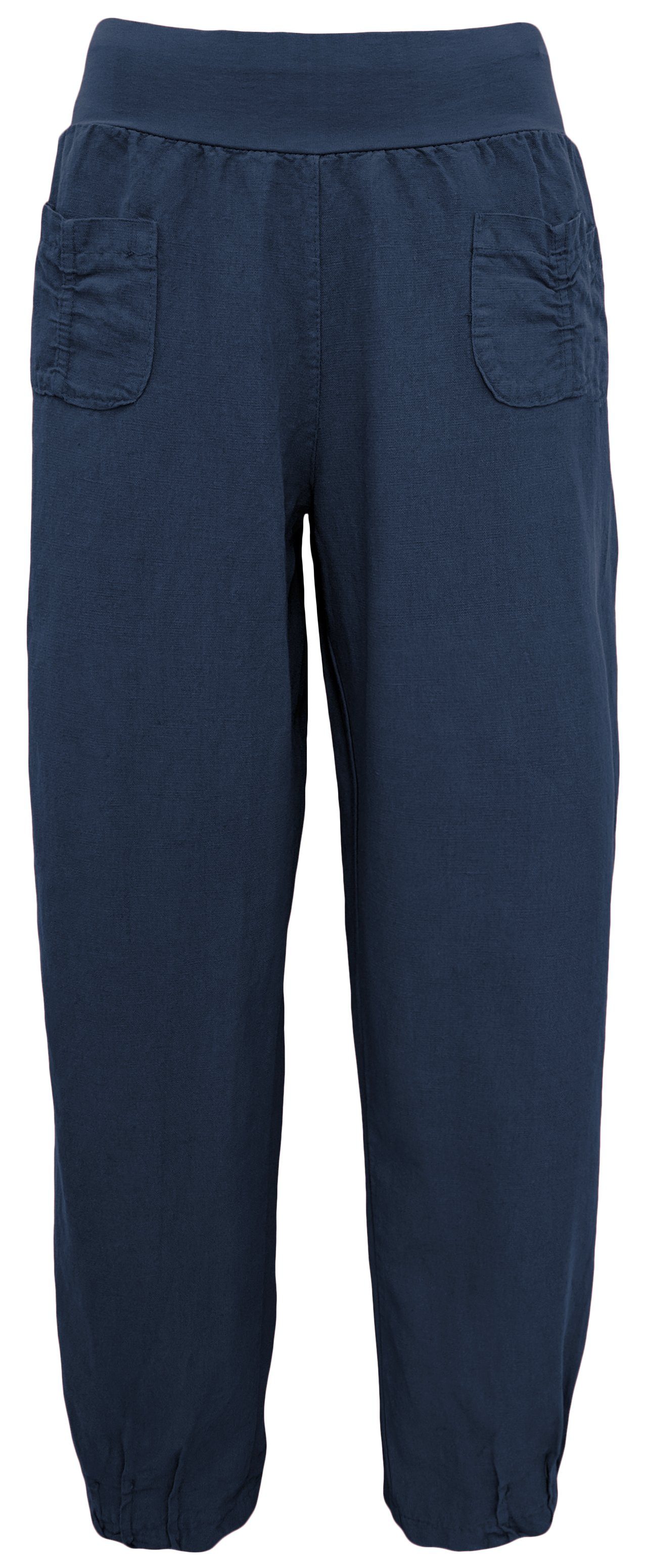 Aurela Damenmode Leinenhose Sommerliche Leinen Pumphose günstig online kaufen