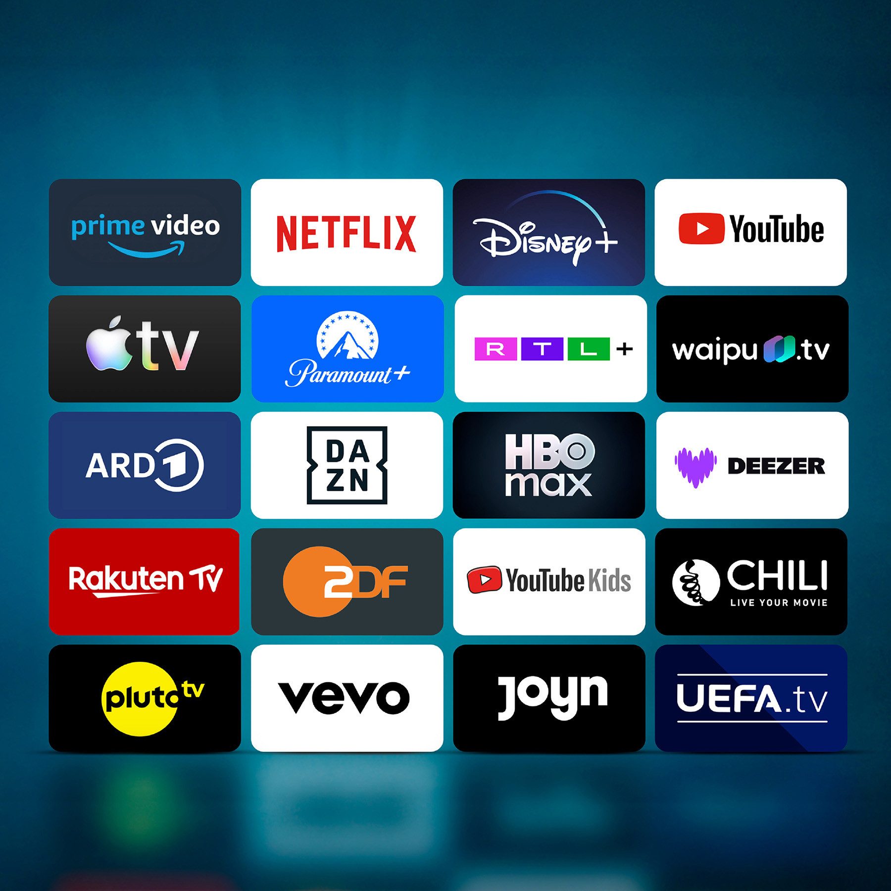 Dyon Movie Smart 40 VX-2 LED-Fernseher (100 cm/40 Zoll, Full HD, Smart-TV, 40" Full HD Smart-TV mit Tuner, CI+, LAN/WiFi, Portal, Hotelmodus)