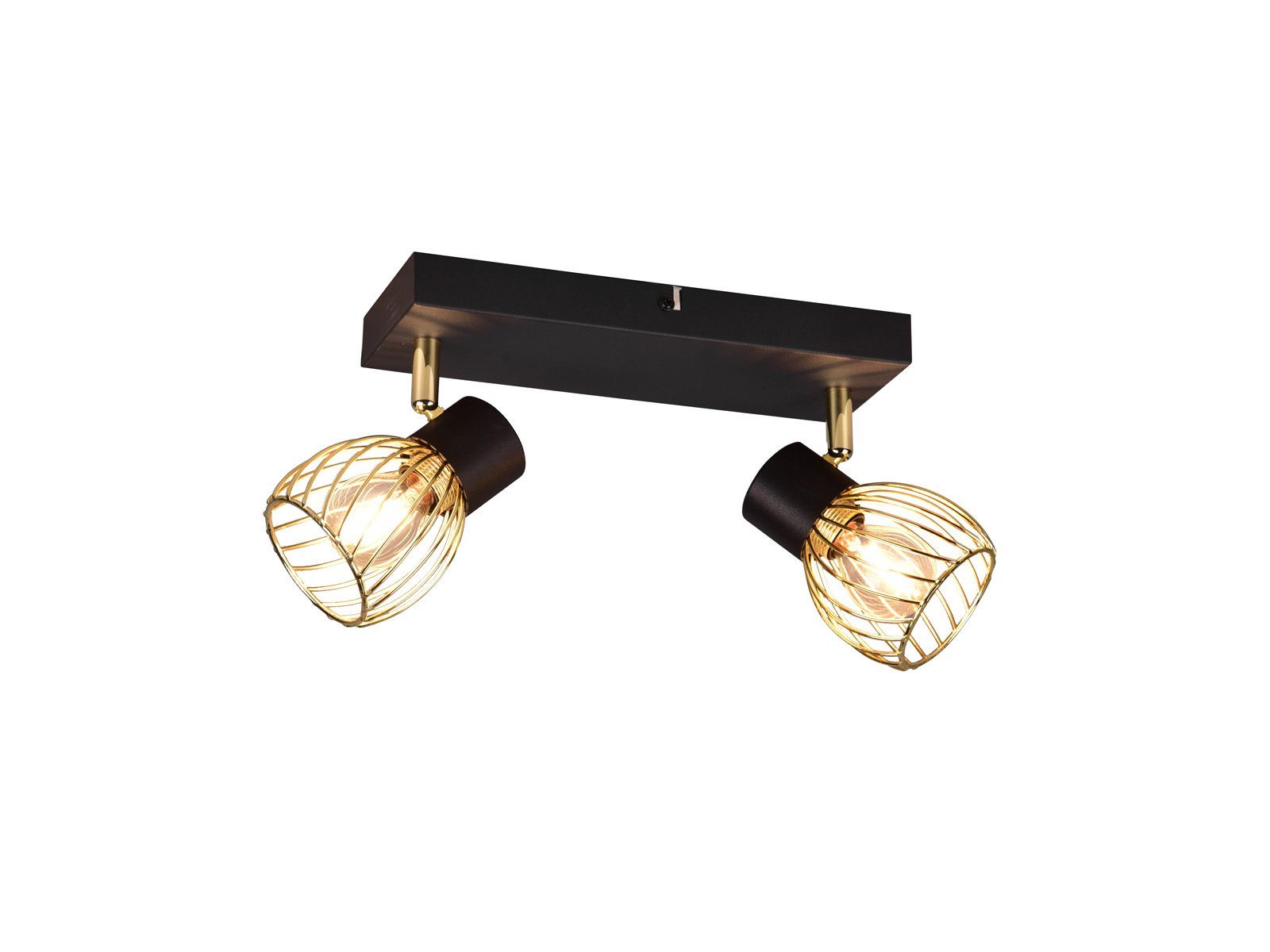Reality Leuchten LED Deckenstrahler, Dimmfunktion, LED wechselbar, warmweiß, ausgefallene Deckenleuchten für über Esstisch & im Treppenhaus, B 30cm