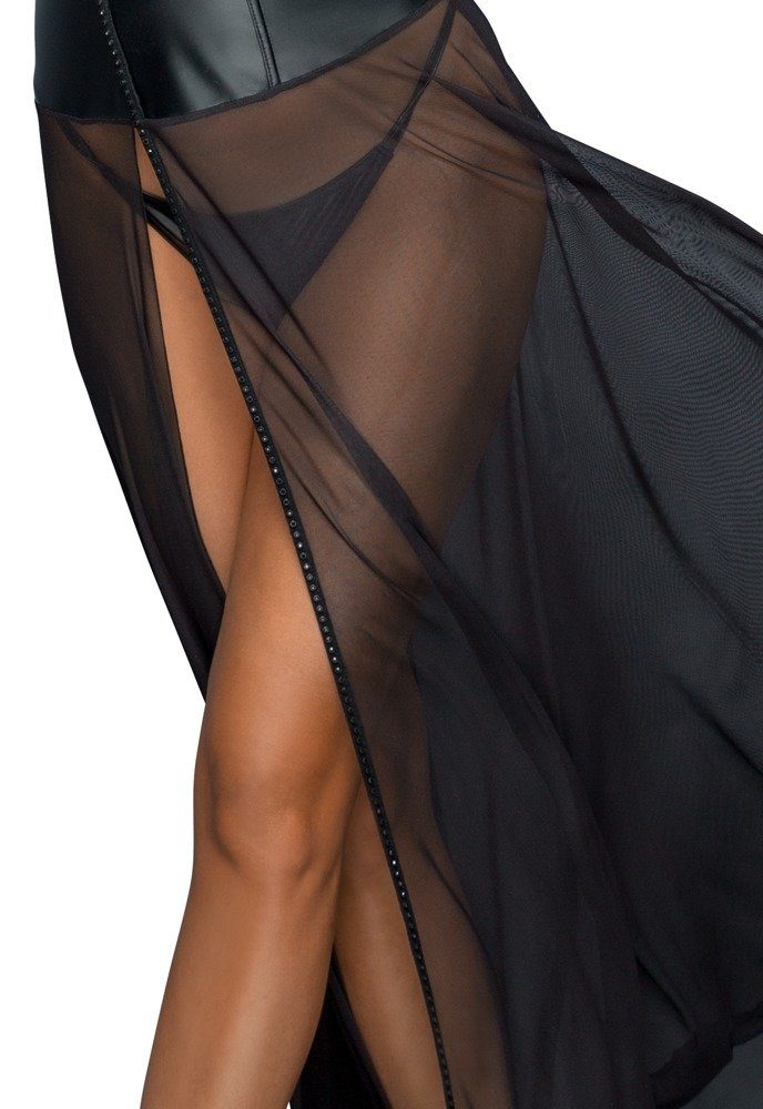 (L,M,S,XL) Kleid Noir lang Noir- - Partykleid