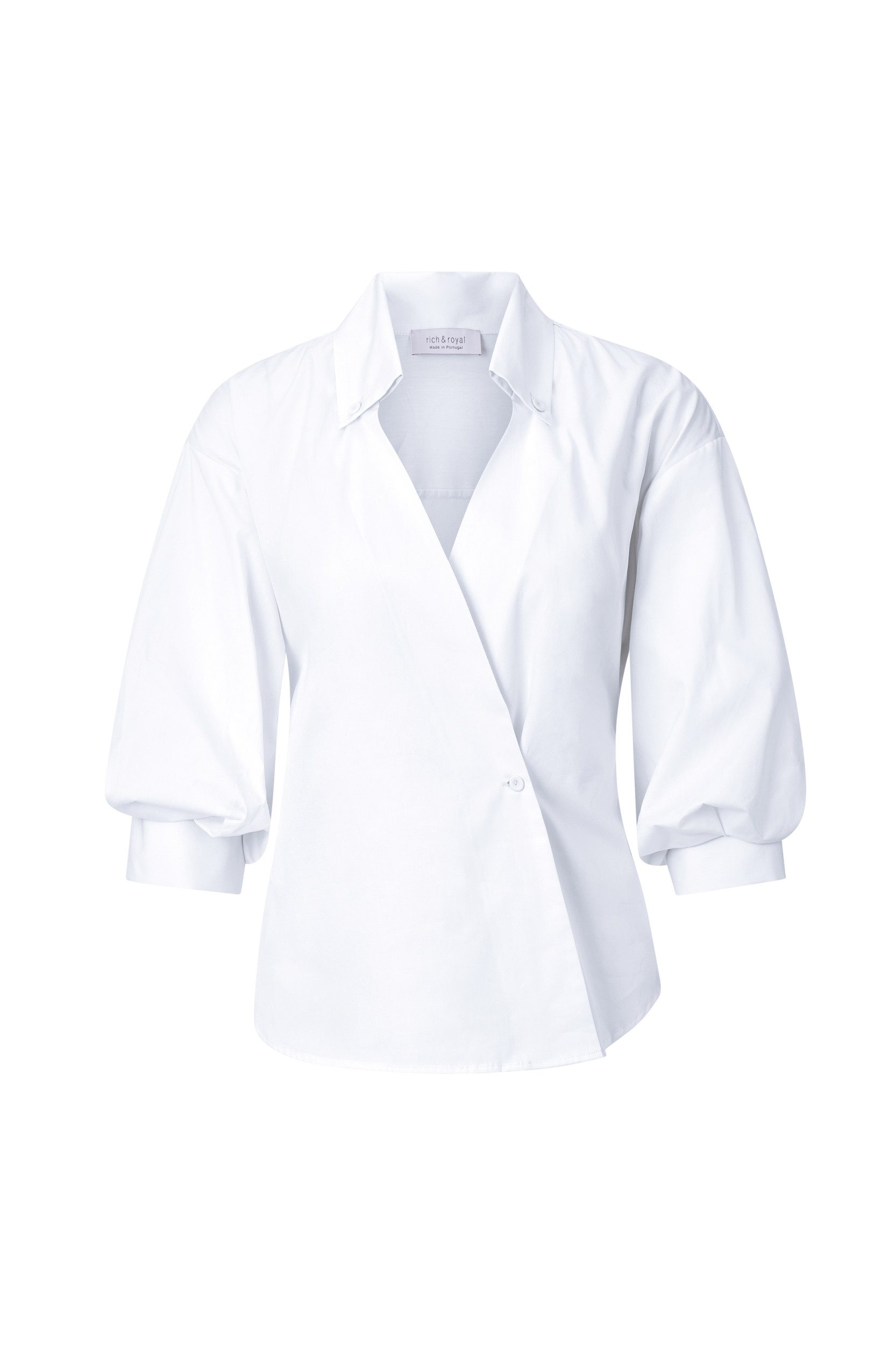 RICHROYAL Hemdbluse Blouse with puffed sleeves 100 günstig online kaufen