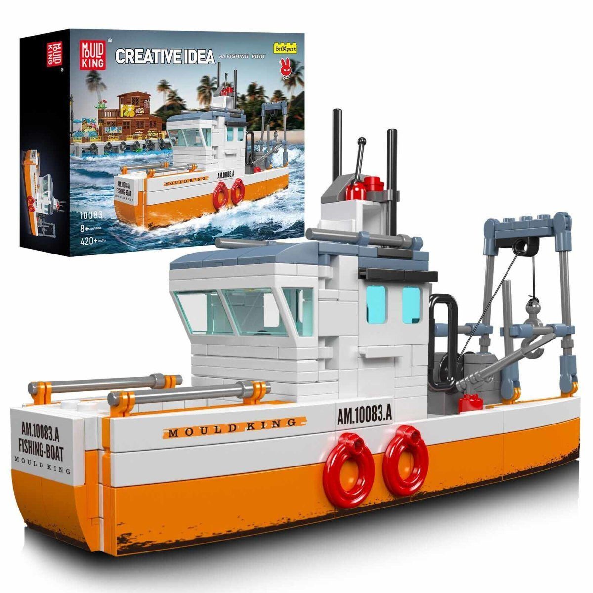 Mould King Mould King 10083 Fishing Boat Spielbausteine
