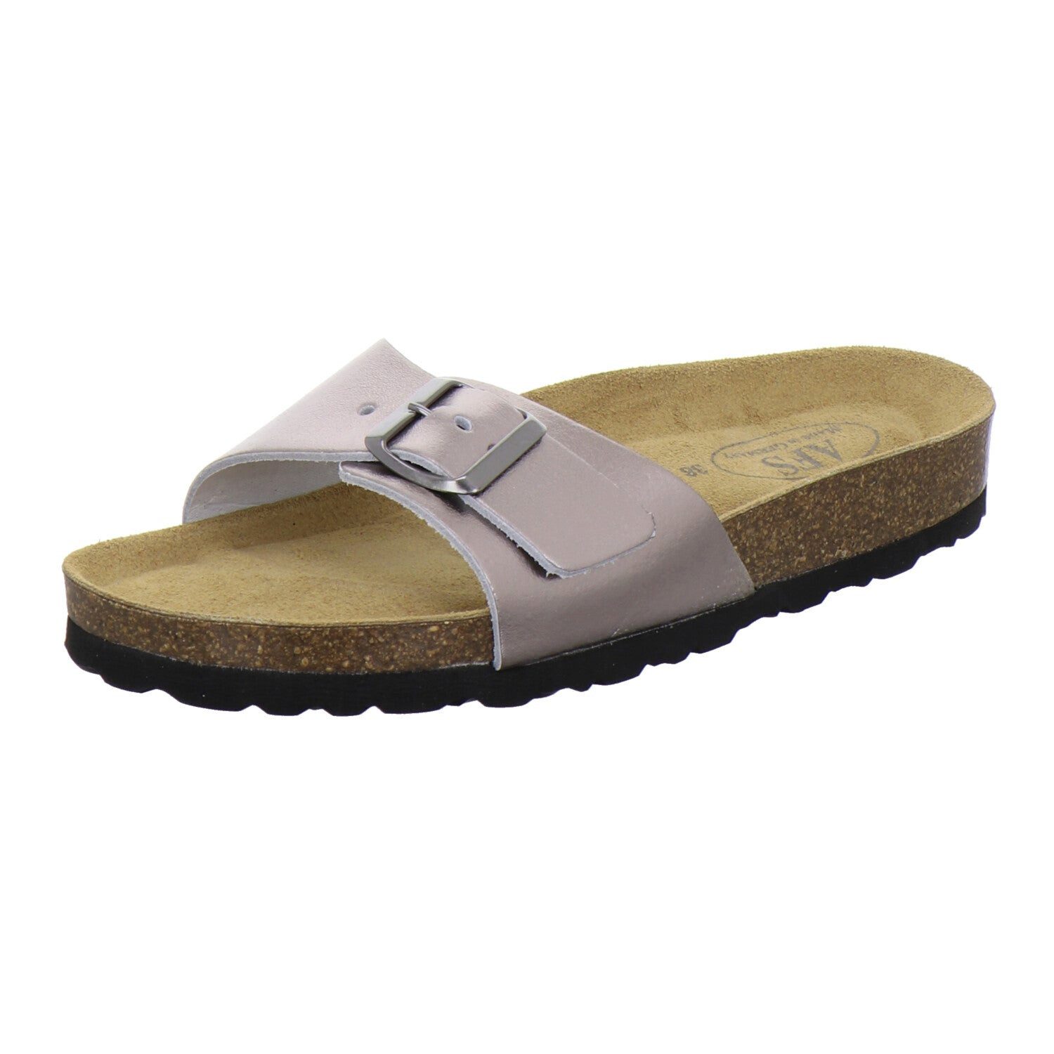 AFS-Schuhe Damen Einschnaller Pantolette aus Lackleder mit Fußbett, Made in Germany