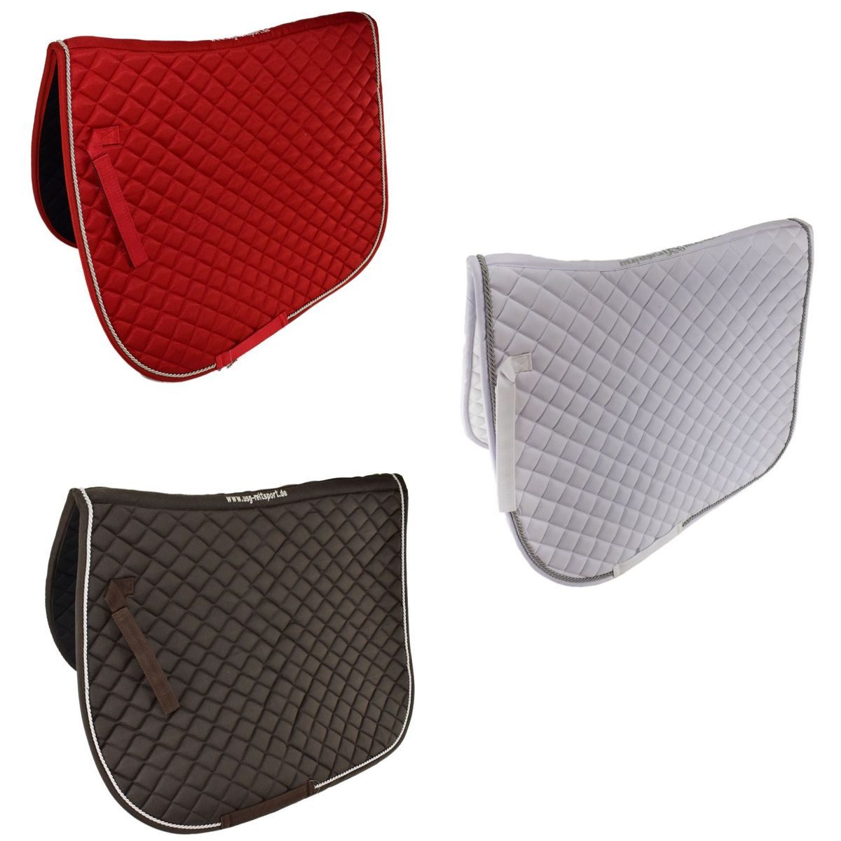 USG Schabracke Warmblut Sattelunterlage DR Schabracke mit farblich abgesetzter Kordel, (1-St), verstellbare Befestigungsschlaufen