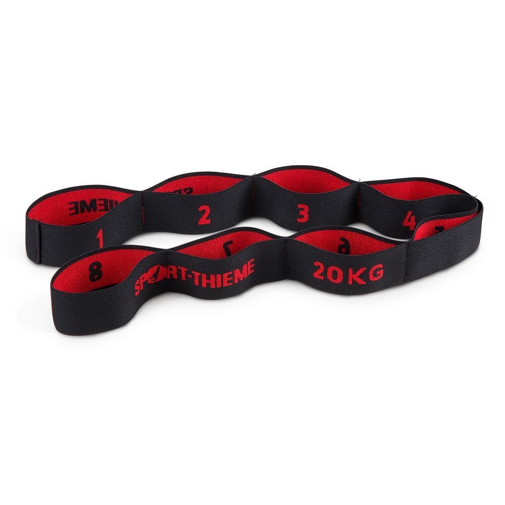 Sport-Thieme Stretchband Elastikband 8-Loop, Für den Einsatz in Fitnessstudios bestens geeignet Zugstärke 20 kg | Fitnessbänder