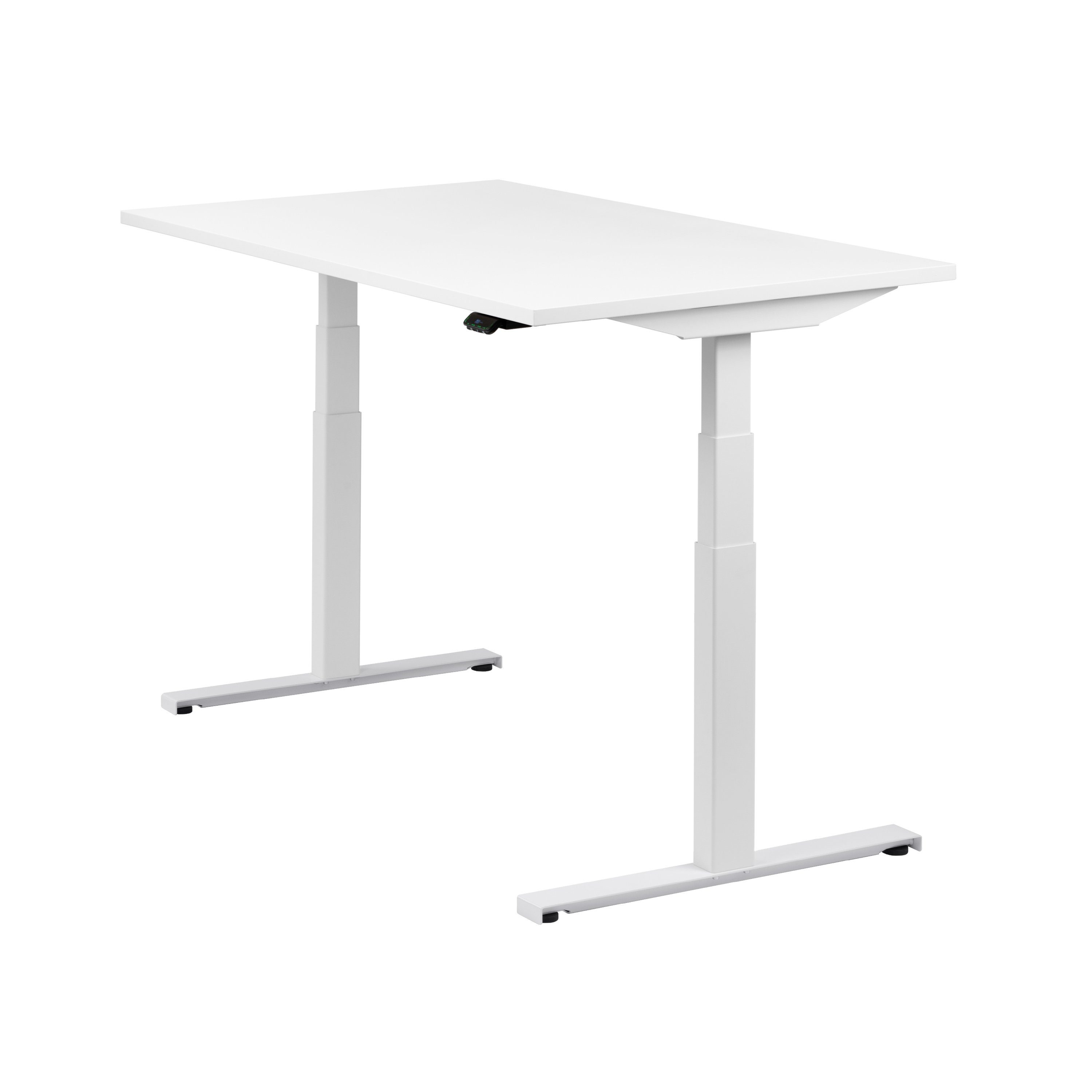 boho office® Schreibtisch Weiß Weiß Tischplatte Weiß 80 Weiß | Easydesk, cm höhenverstellbar x 140 elektrisch