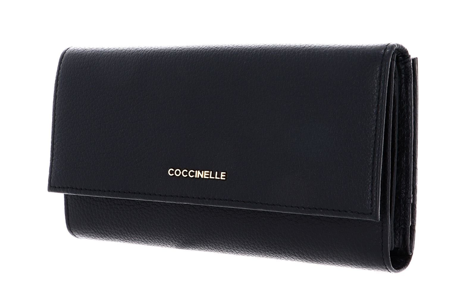 COCCINELLE Geldbörse Metallic Soft Noir