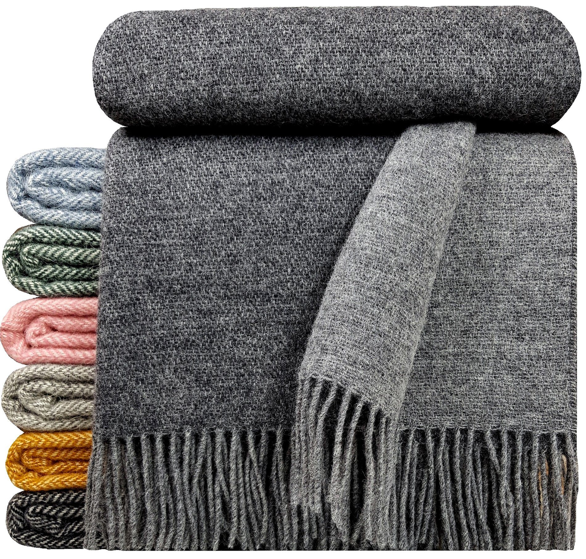 Wolldecke Wolldecke TIROL (doubleface) 100% Schurwolle 140 x 200 cm, STTS