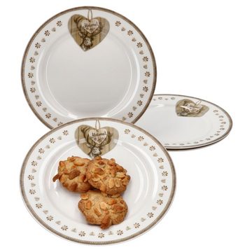 MamboCat Frühstücksteller 4er Set Country Heart Dessertteller - 407778