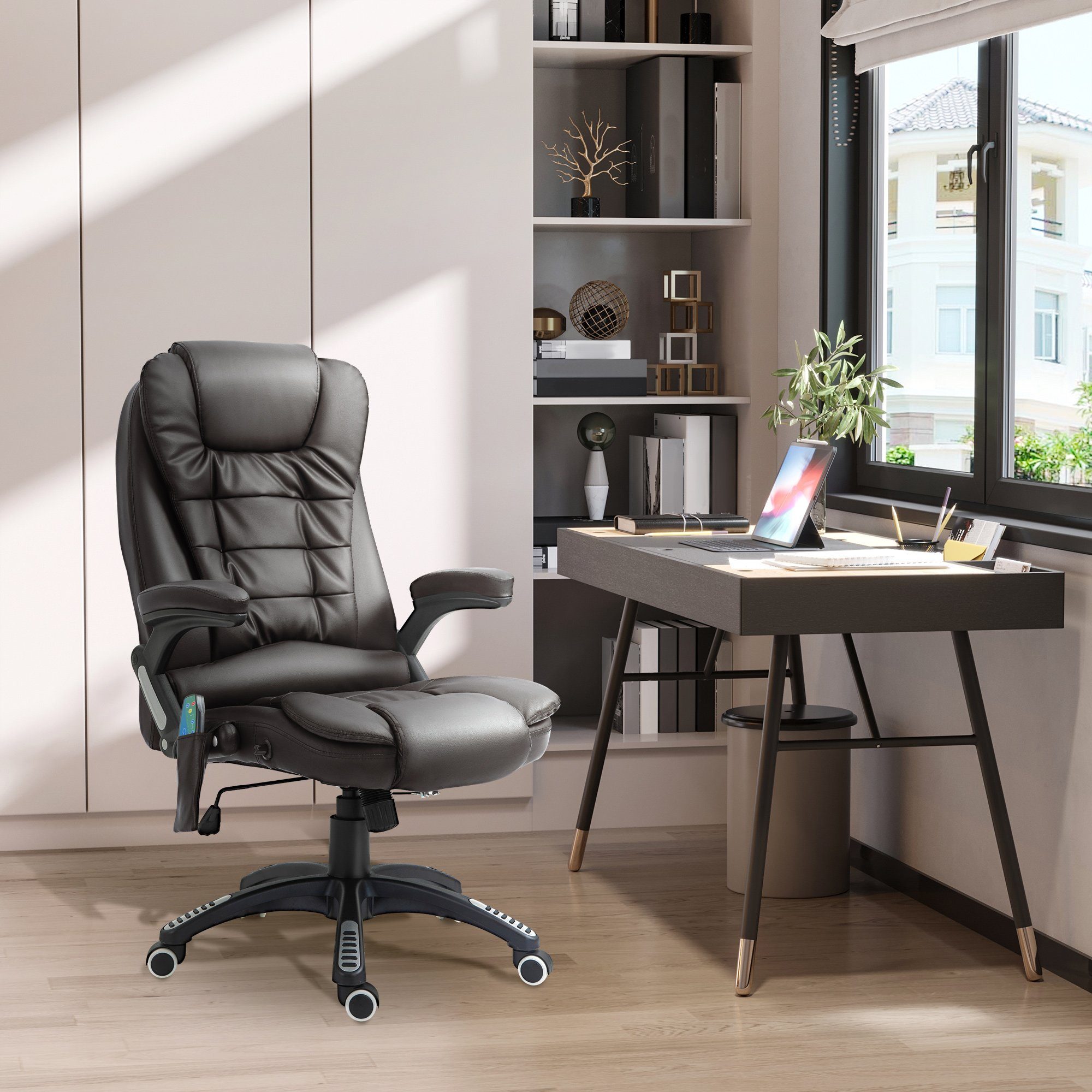 HOMCOM Schreibtischstuhl Bürostuhl mit Massagefunktion, mit günstig online kaufen