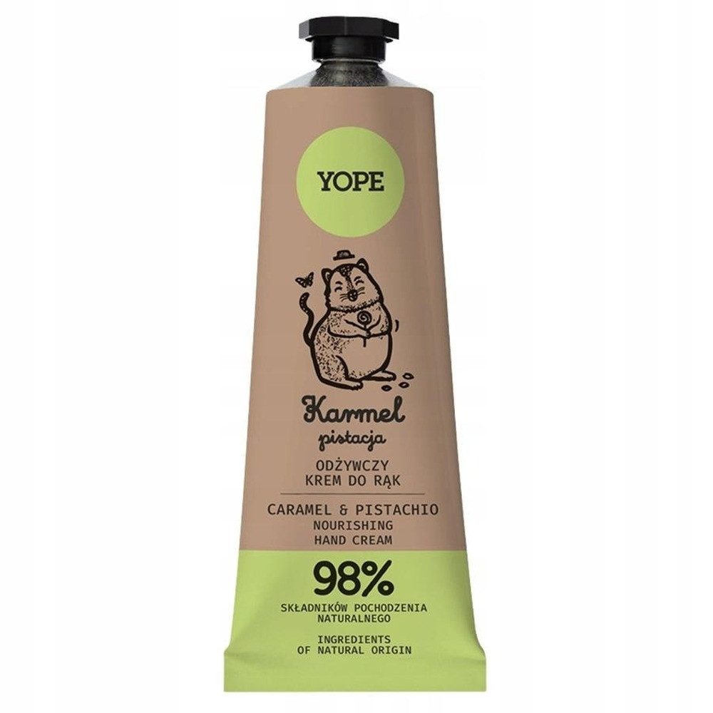 YOPE Handcreme Natürliche pflegende Handcreme Caramel & Pistachio 50ml