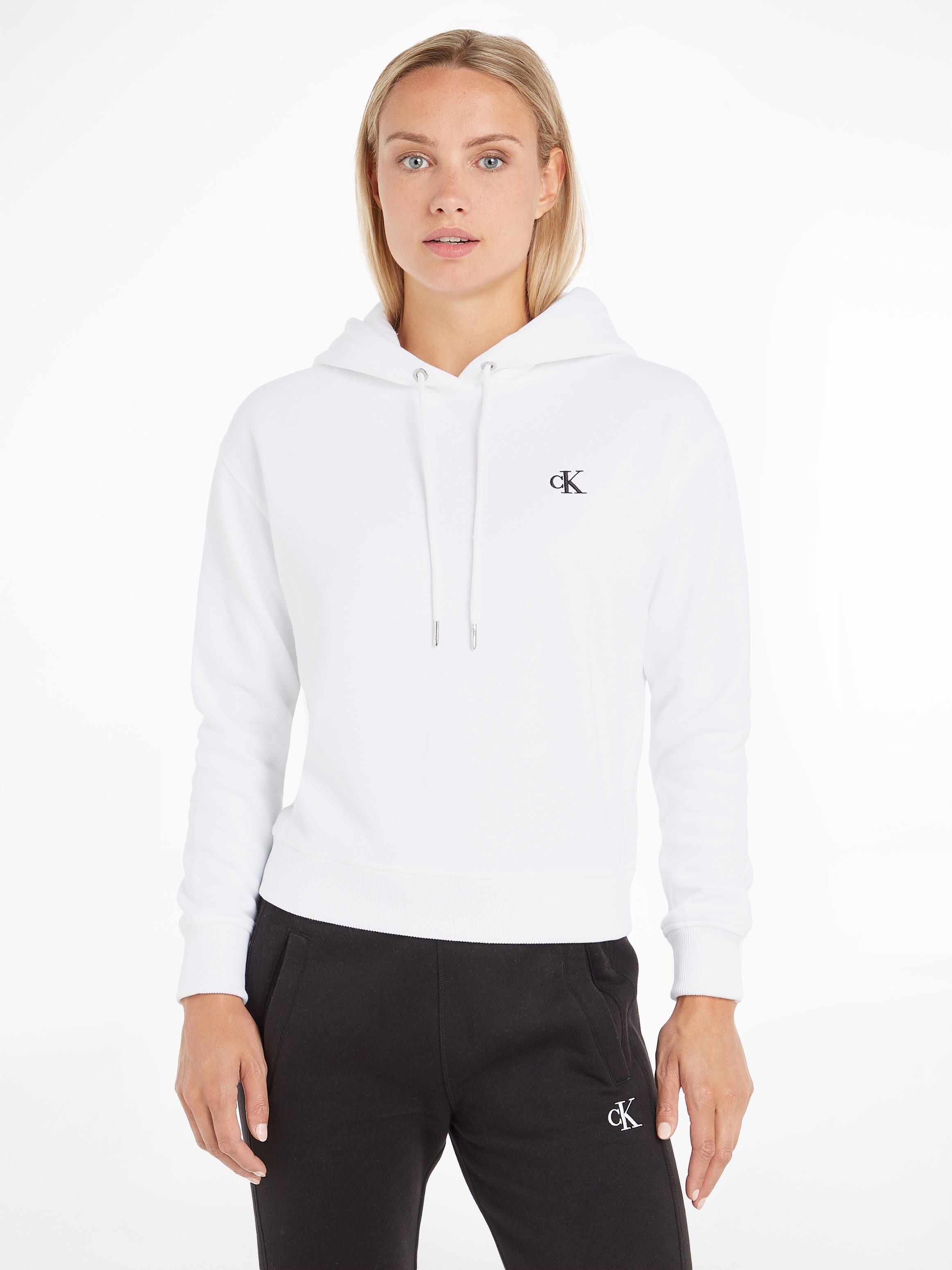 Calvin Klein Jeans Kapuzensweatshirt CK EMBROIDERY HD mit CK Monogramm Stickerei