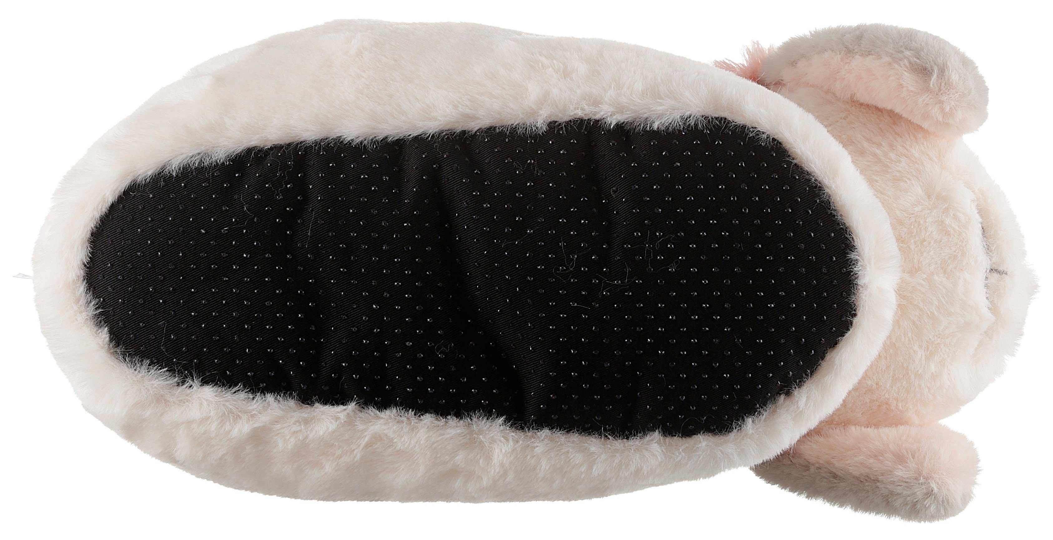 Nici HASE LISKA Plüsch Hausschuhe Hausschuh mit witziger Mütze