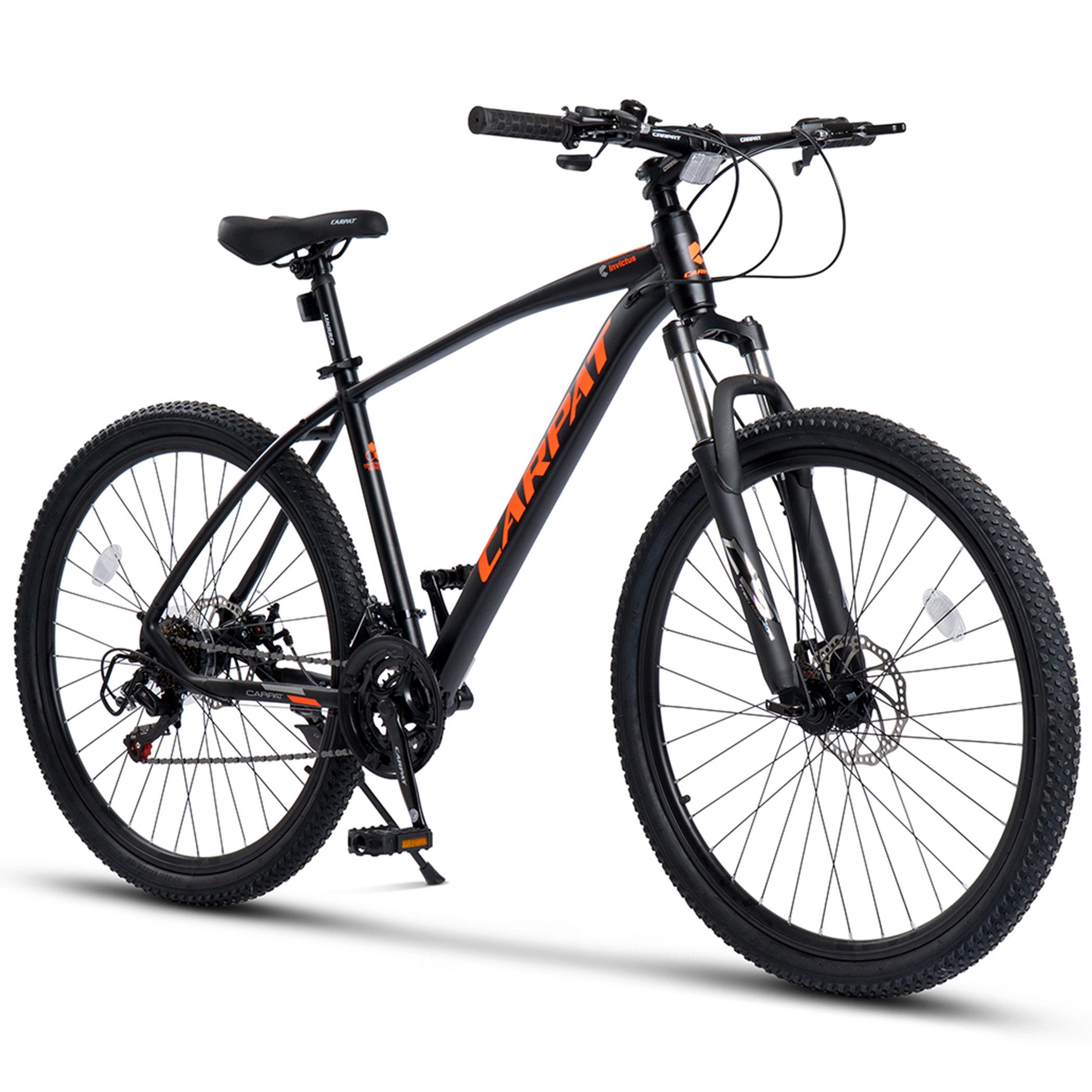 CARPAT SPORT Mountainbike 27,5 29 Zoll MTB Fahrrad für Herren Damen, 21 Gang Shimano TZ Tourney Schaltwerk, Kettenschaltung, (Aluminium Rahmen, Mechanische Scheibenbremse), Hardtail Fahrrad