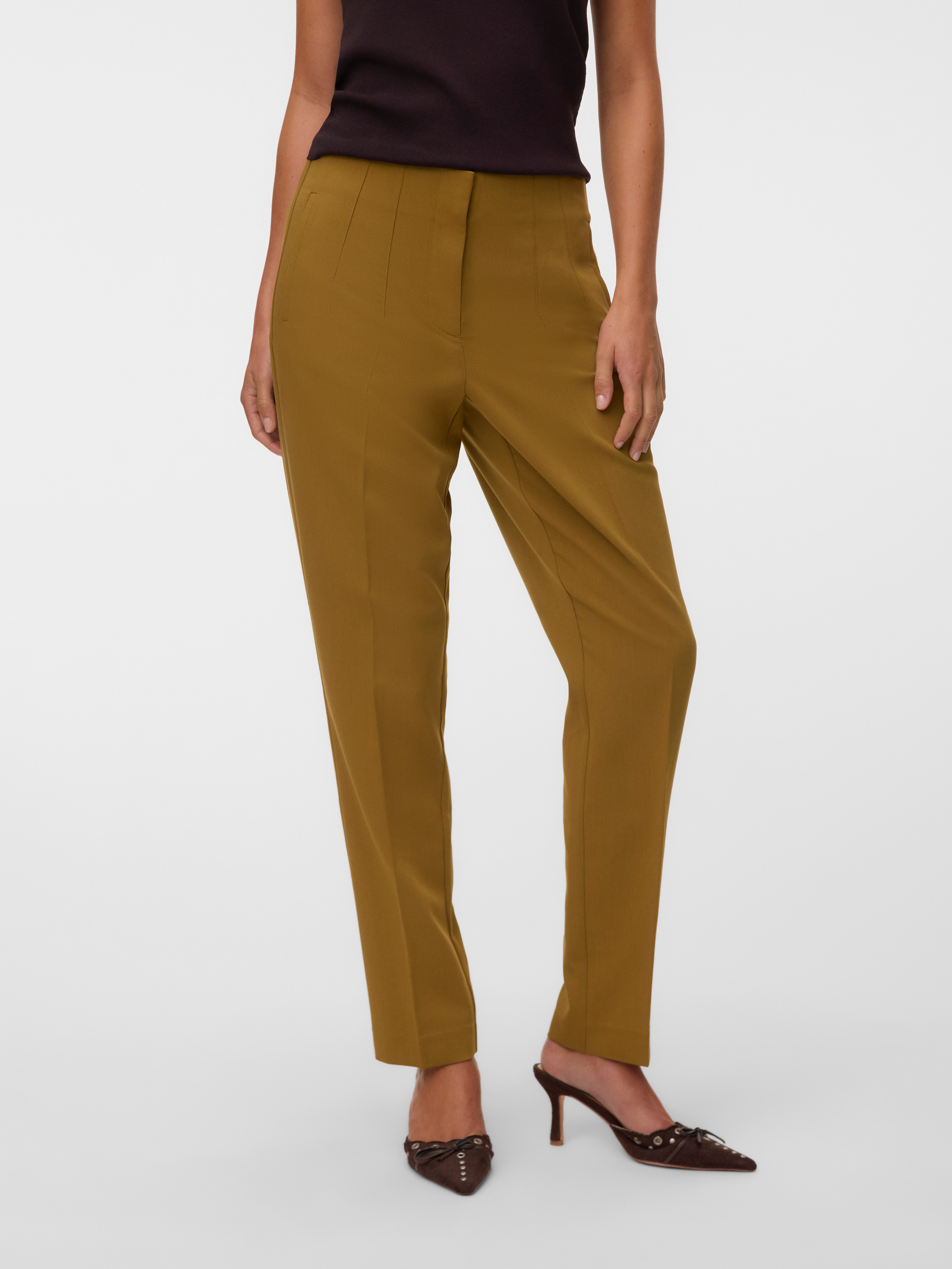 Vero Moda Anzughose VMZOEY MW TAPERED PANT NOOS Materialmix