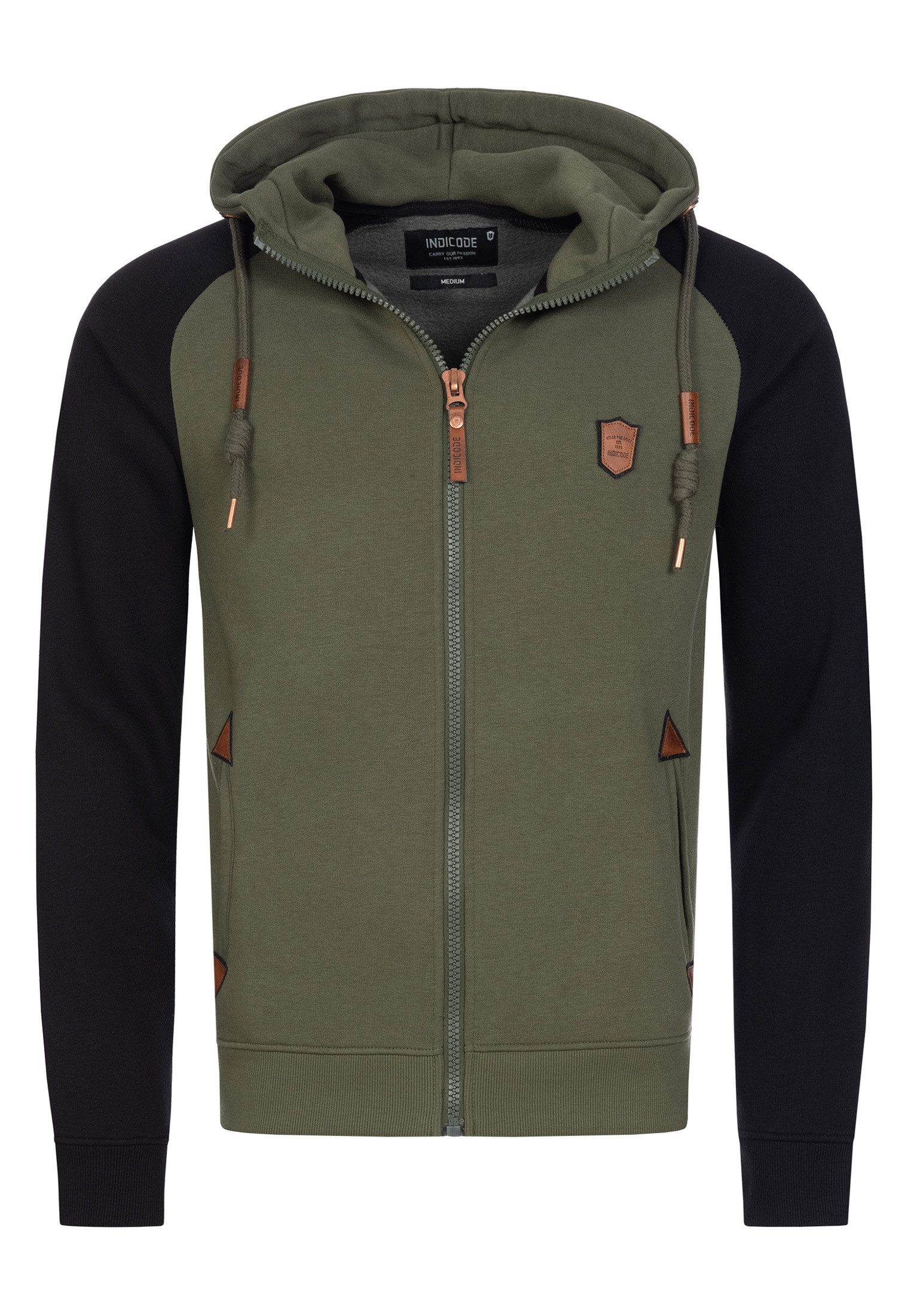 Indicode Kapuzensweatjacke Herren Arbutus Hoodie Sweatjacke Herrenjacke günstig online kaufen