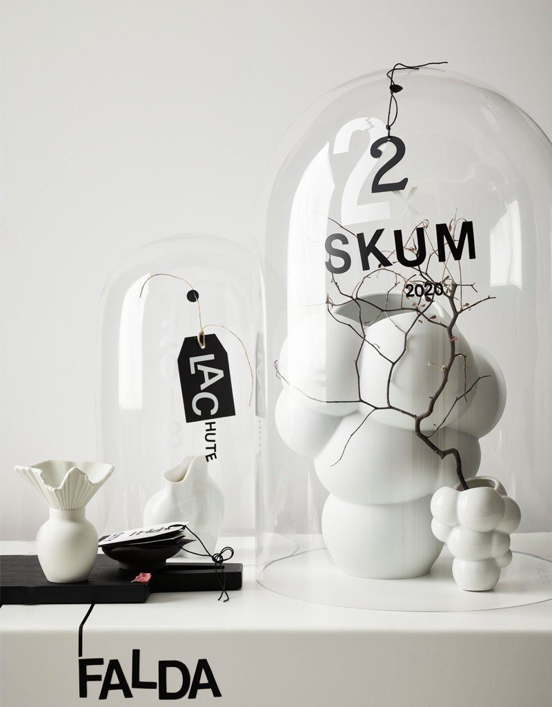 Rosenthal Tischvase Minivase Skum, weiß, 10 cm, Kollektion Miniaturvasen
