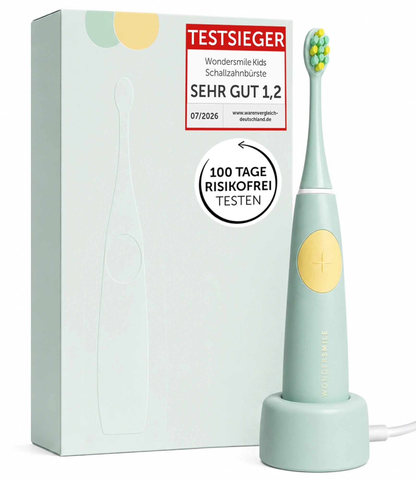 Wondersmile Elektrische Kinderzahnbürste Kids Schallzahnbürste