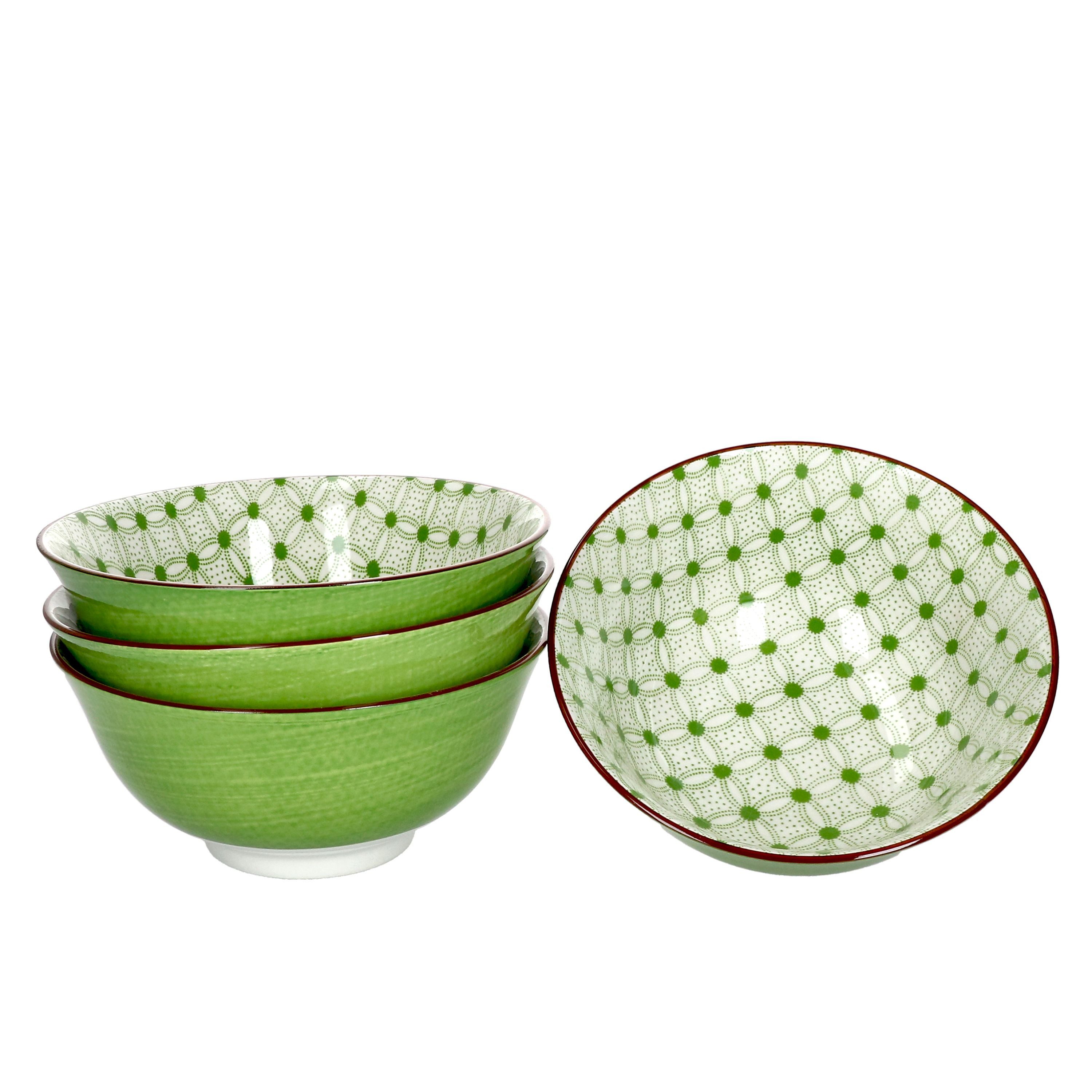 Ritzenhoff & Breker Müslischale 4er Set Müslischale 15,5cm Lime Rio - Ritzenhoff 744743, Porzellan