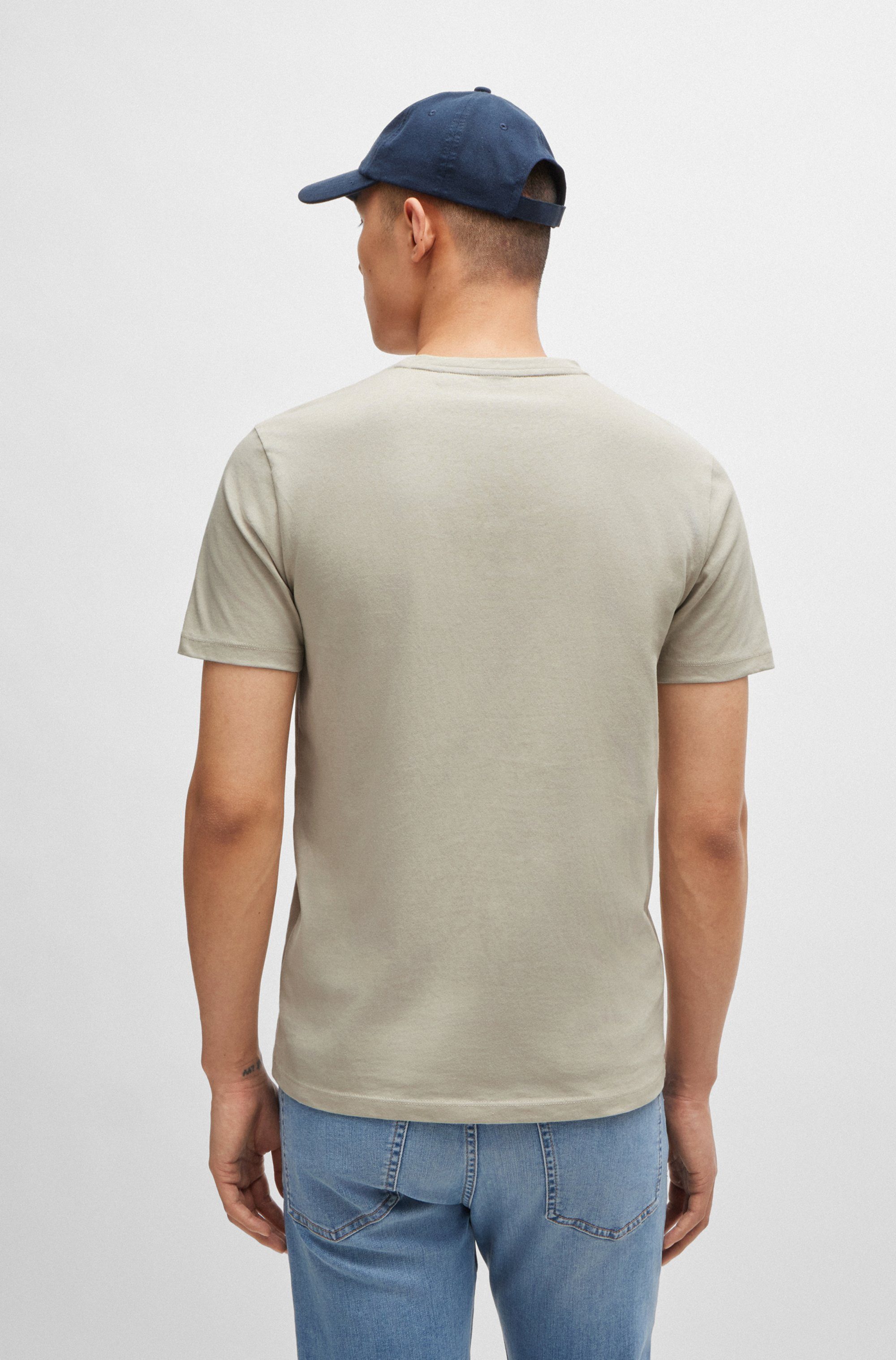 BOSS ORANGE T-Shirt Tales mit BOSS Stickerei auf der Brust günstig online kaufen