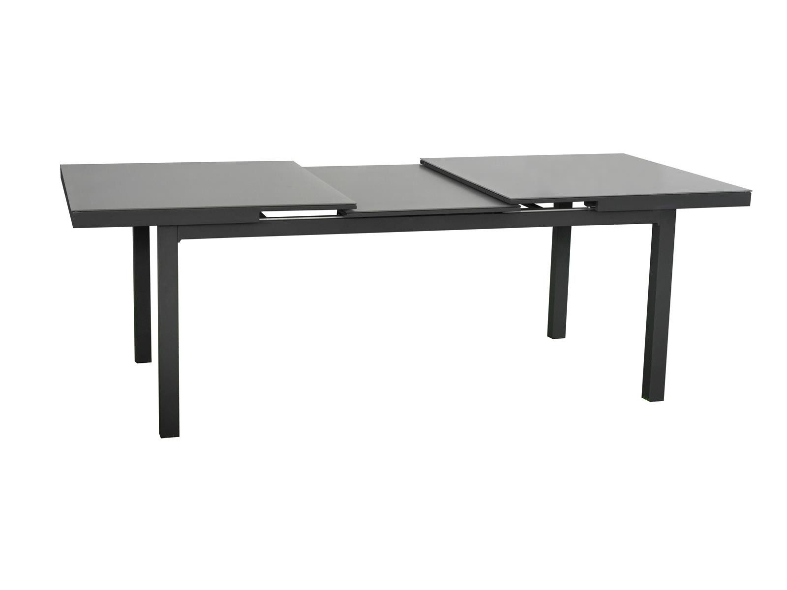 bellavista - Home&Garden® Gartentisch Gartentisch Boston ausziehbar 180–240 cm Aluminium Sicherheitsglas (1-St., 1), Aluminium, ausziehbar, wetterfest - Garten, Terrasse, Balkon & Outdoor