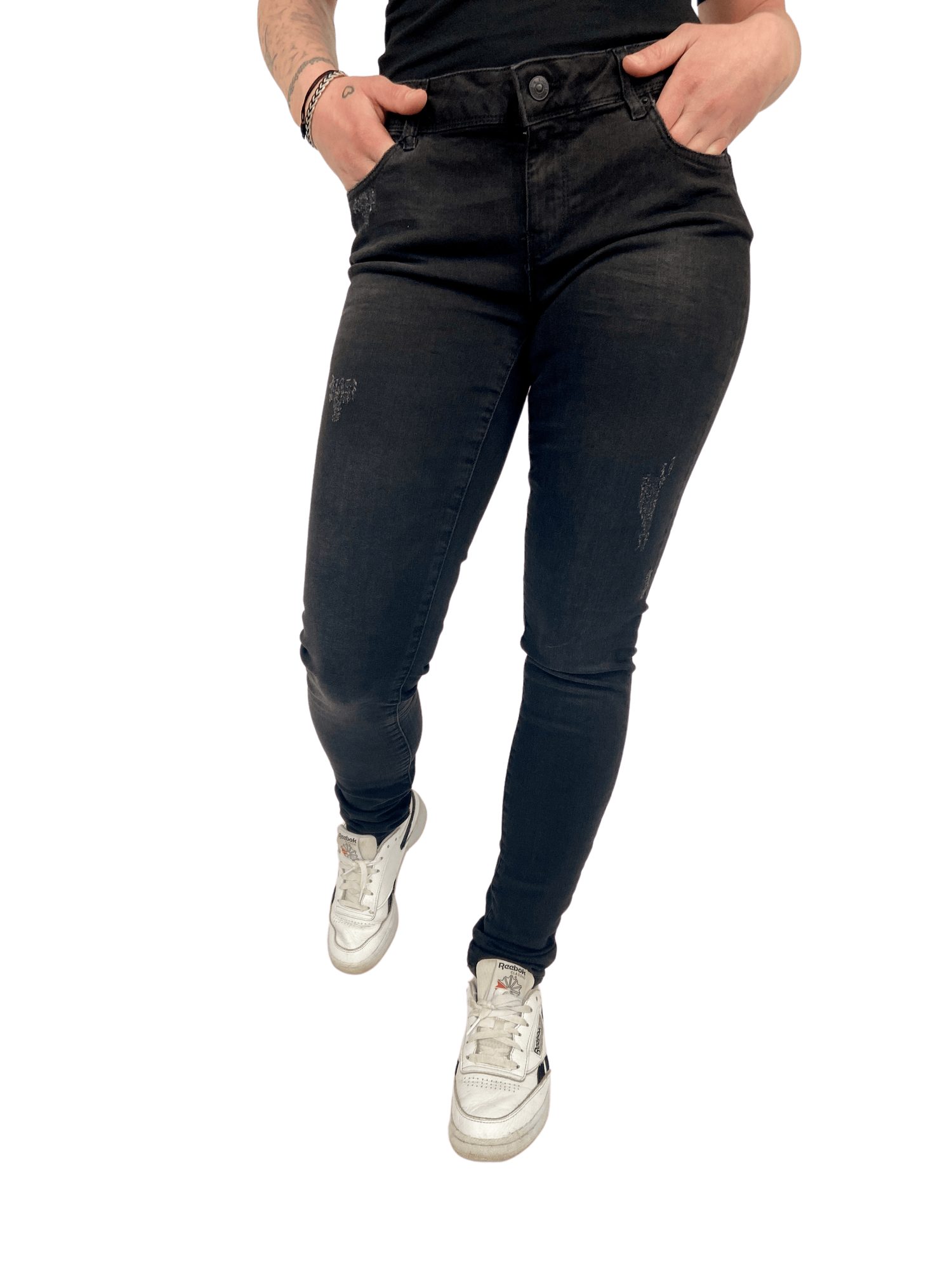 Vero Damen Slim-fit-Jeans Vero Slim Moda Moda Jeans Destroyed