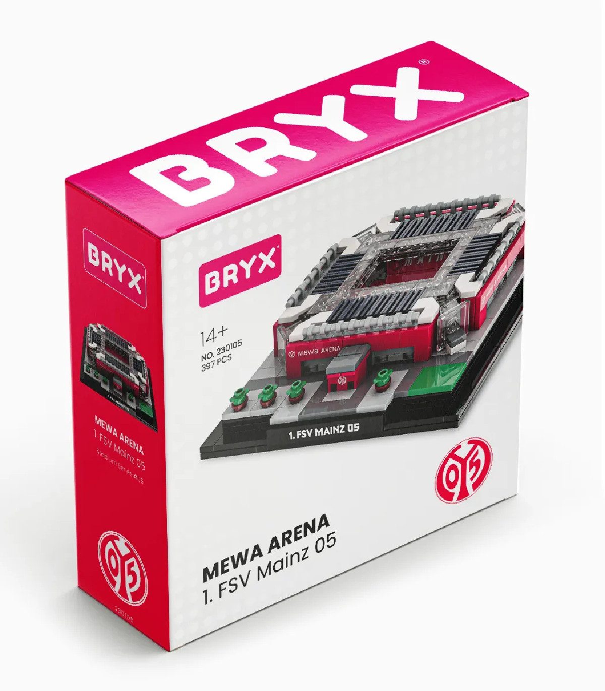 BRYX MEWA ARENA – 1. FSV Mainz 05 Konstruktionsspielsteine, (397 St)