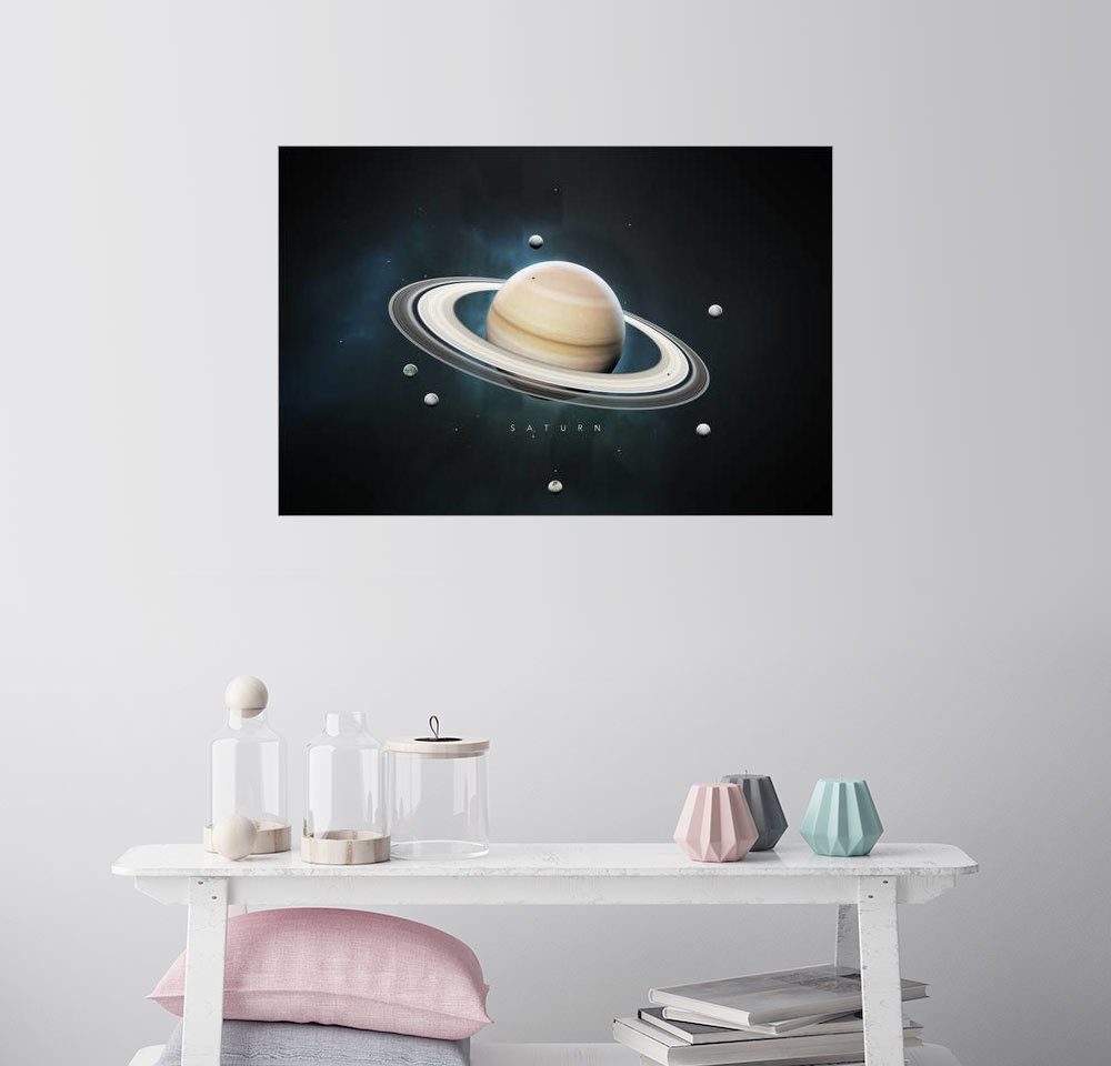Posterlounge Wandbild, Sonnensystem Saturn kaufen | OTTO
