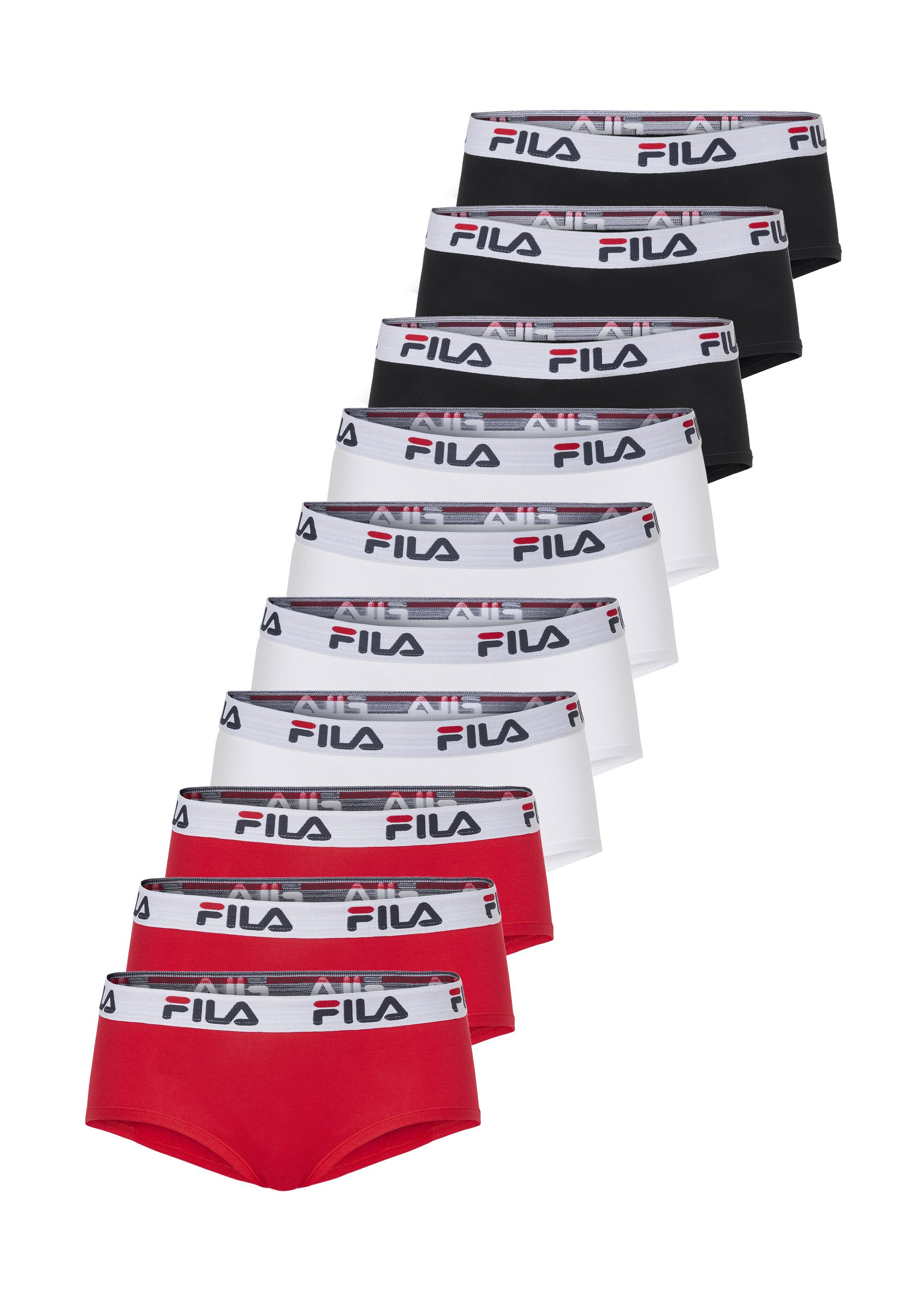 Fila Panty Logo (10-St) 10er-Pack mit elastischem Logo-Bund