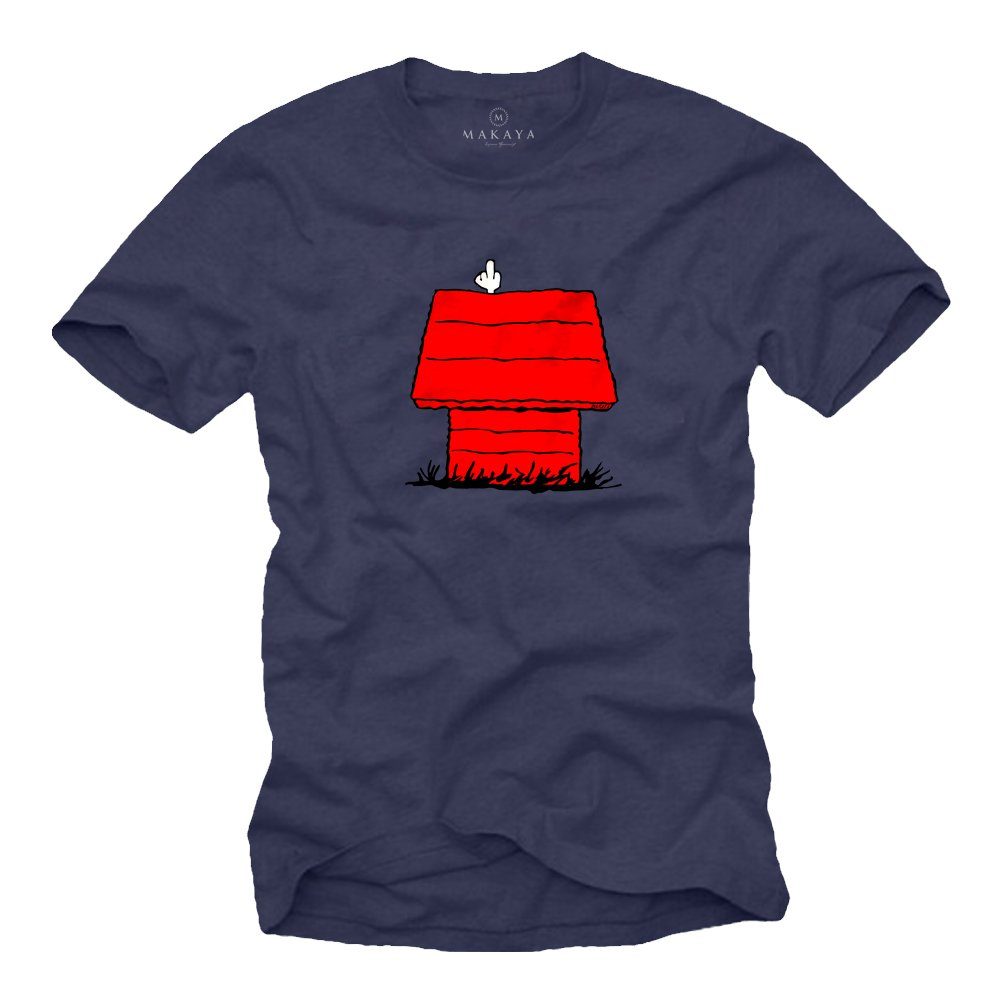 Print-Shirt Lustiges T-Shirt Herren Aufdruck Hundemotiv Witzige Geschenke Männer