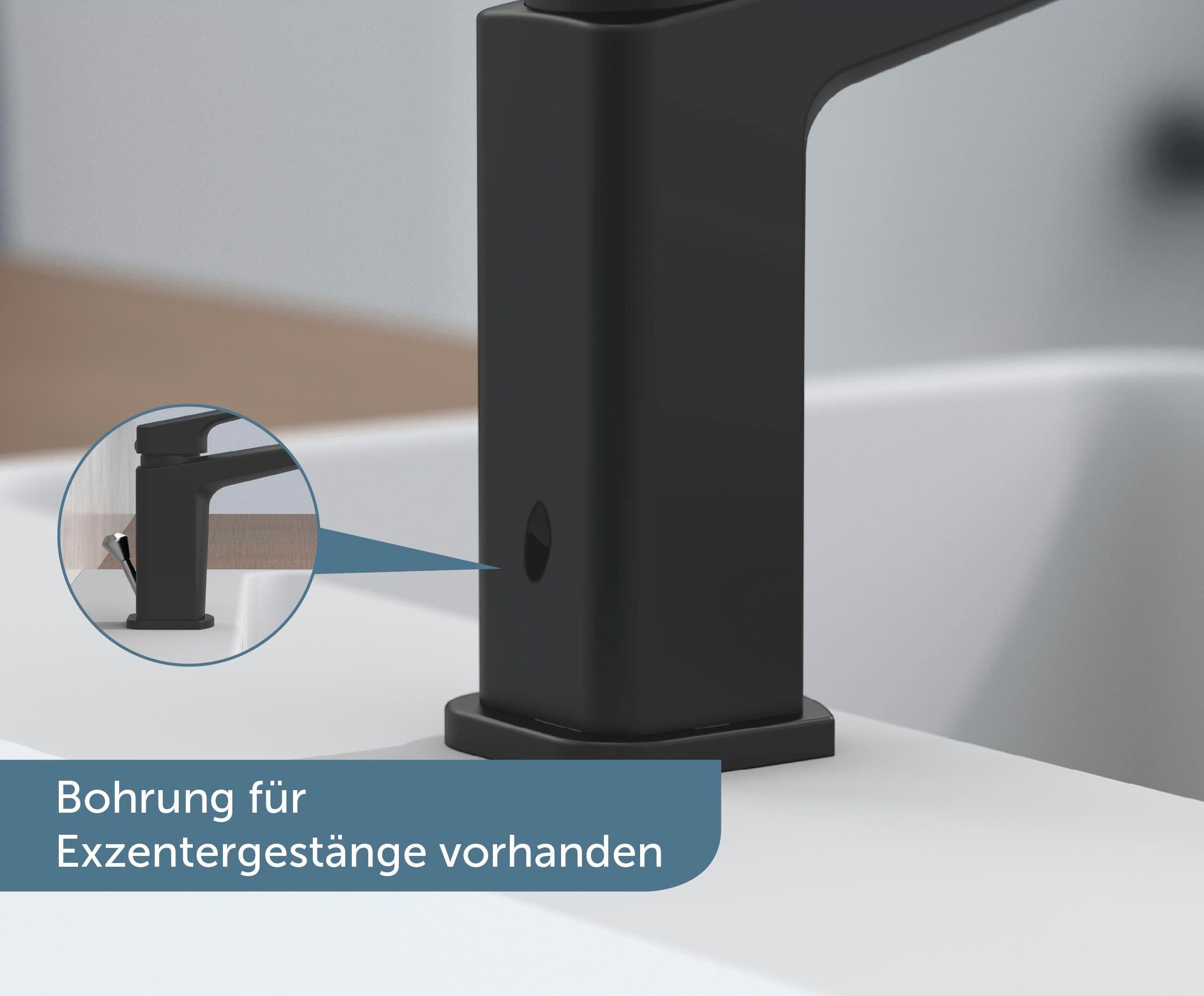 Schütte Waschtischarmatur RAVEN Wasserhahn mit Ablaufgarnitur, Mischbatterie mit Pop Up Abflussstopfen – Bild 5 von 5