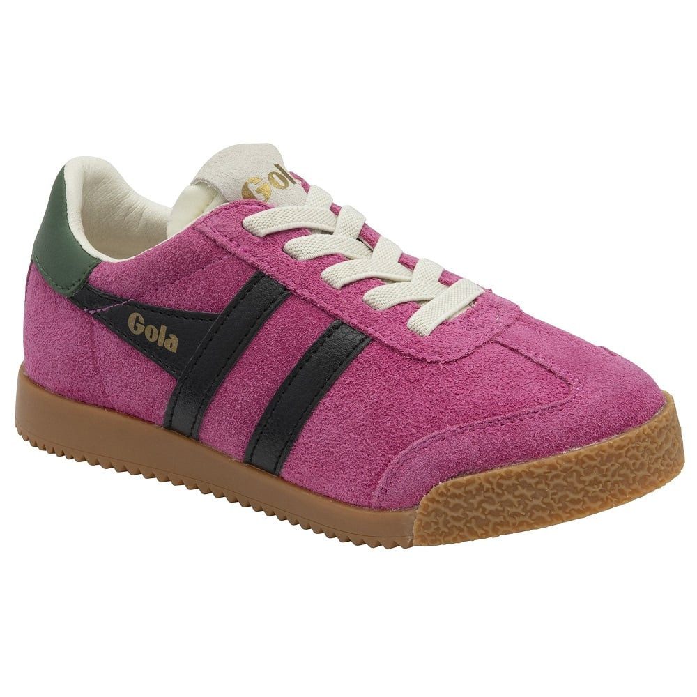 Gola Elan 2025 (Wildleder,Schnürverschluss) fuchsiapink/schwarz/immergrün Sneaker