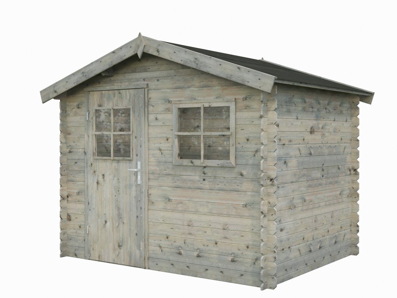 Aktion 260x200 Holzhaus, naturbelassen 9 Gartenhaus BxT: Palmako cm