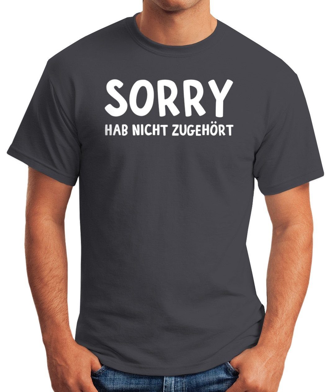 MoonWorks Print-Shirt Herren T-Shirt Fun-Shirt Spruch-Shirt günstig online kaufen