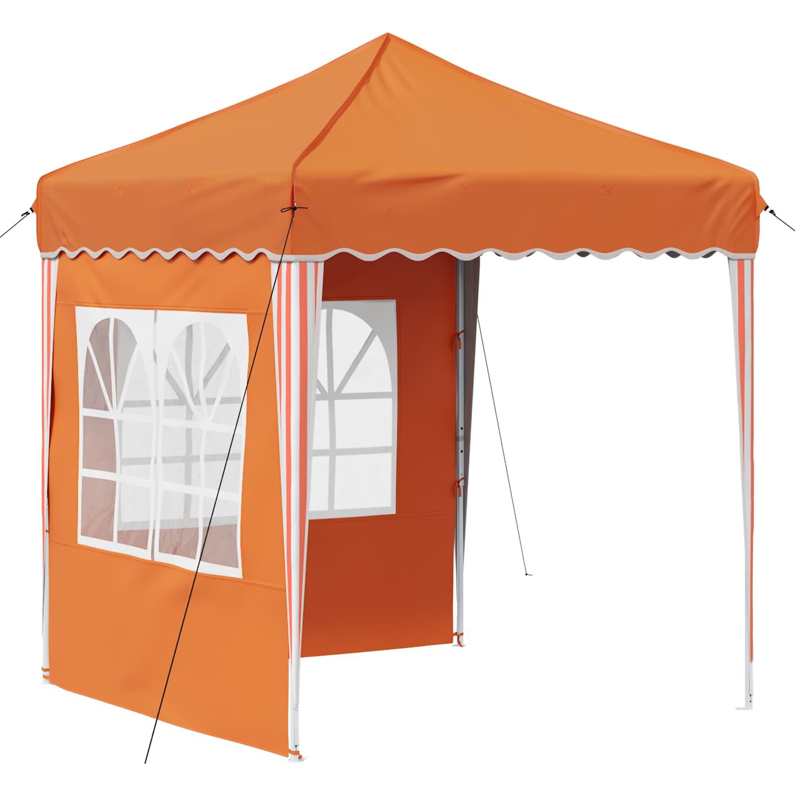 vidaXL Partyzelt Pop-up Partyzelt Orange 195 x 195 x 245 cm