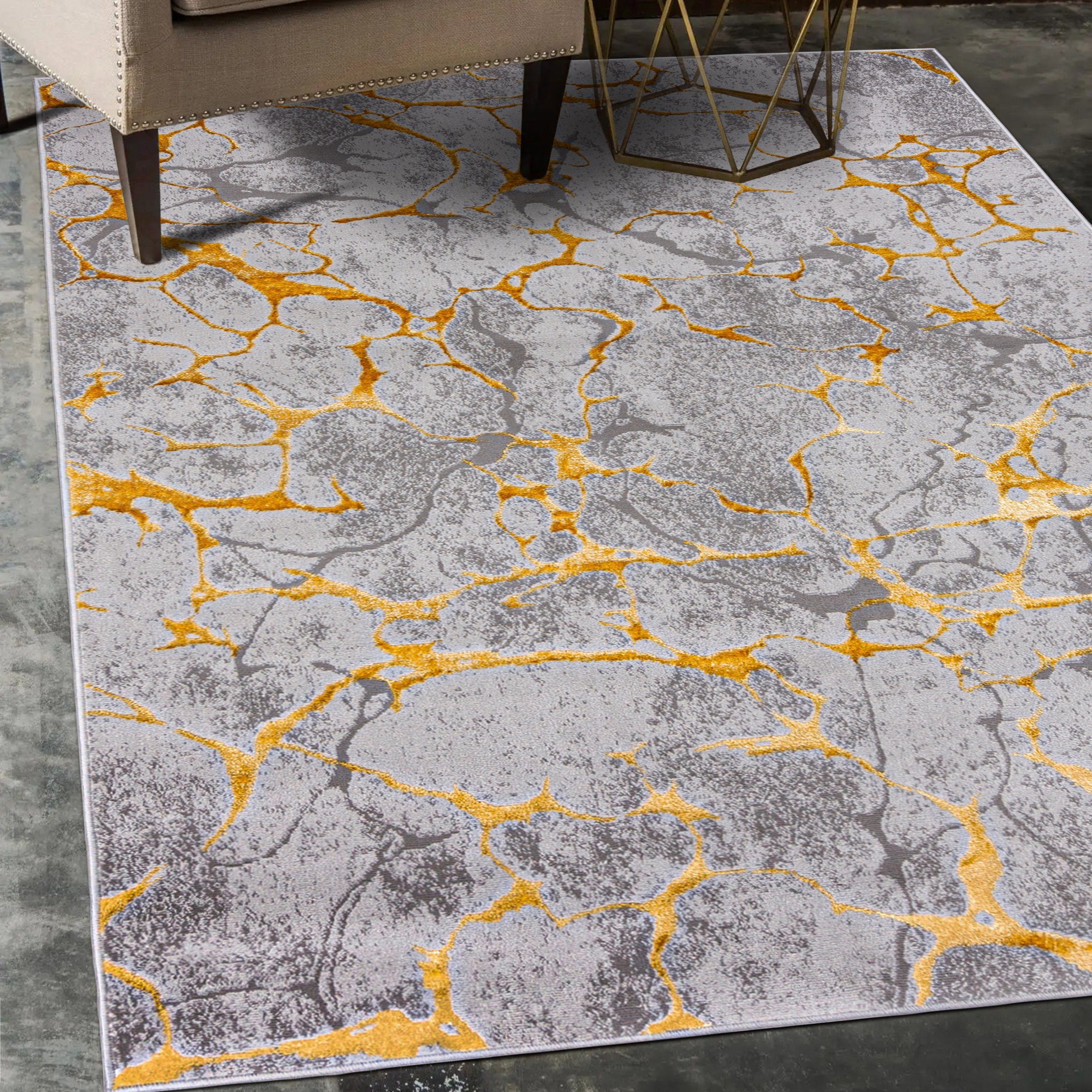 Mazovia Designteppich Modern Teppich für Wohnzimmer, günstig online kaufen