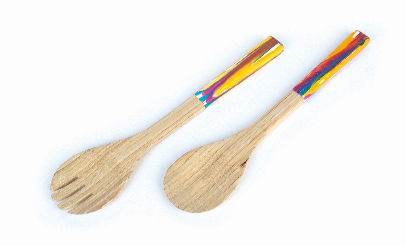 El Puente Salatbesteck Salatbesteck, Handmade, Fair Trade