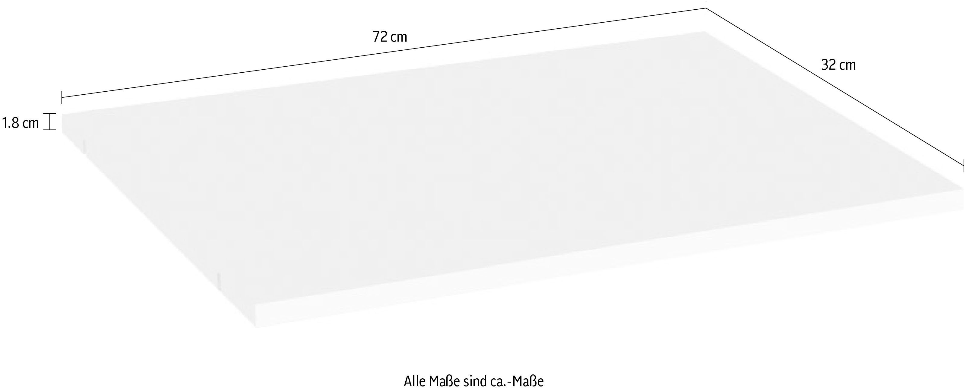 OTTO home Einlegeboden Piano, Gala, aus FSC-zertifiziertem Holzwerkstoff (Set, 2), Breite/Tiefe/Höhe: 43 bzw. 88/2/50 cm oder B/TH: 72/1,8/32 cm