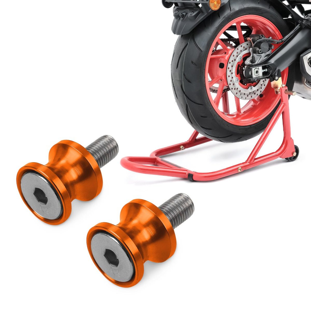 ConStands Motorradheber Set Montageständer + Prismabuchsen-Racingadapter S9