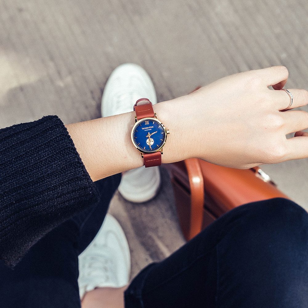 Victoria Hyde Quarzuhr Victoria Hyde London Eyes Damen Basic Lederarmband, günstig online kaufen