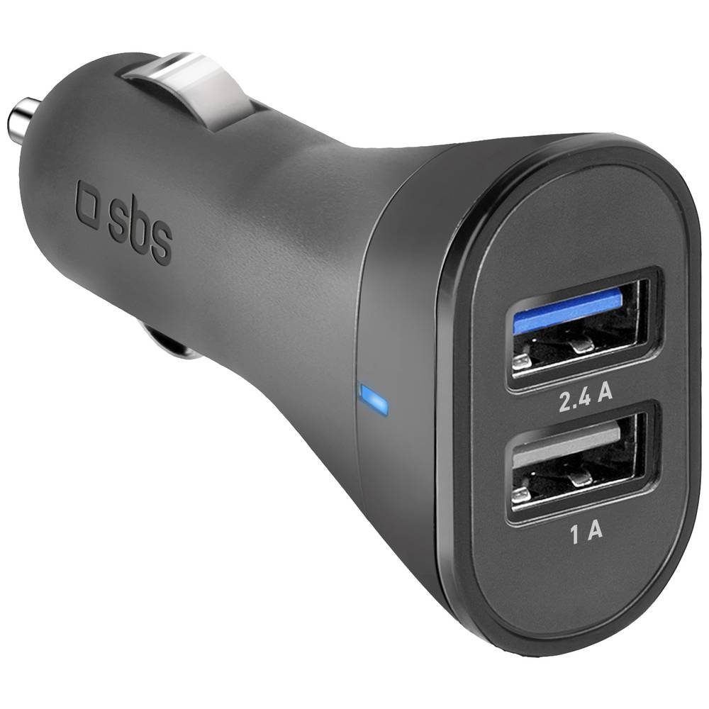 sbs KFZ Ladestecker 12/24V 2 USB mit 2400mAh USB-Ladegerät