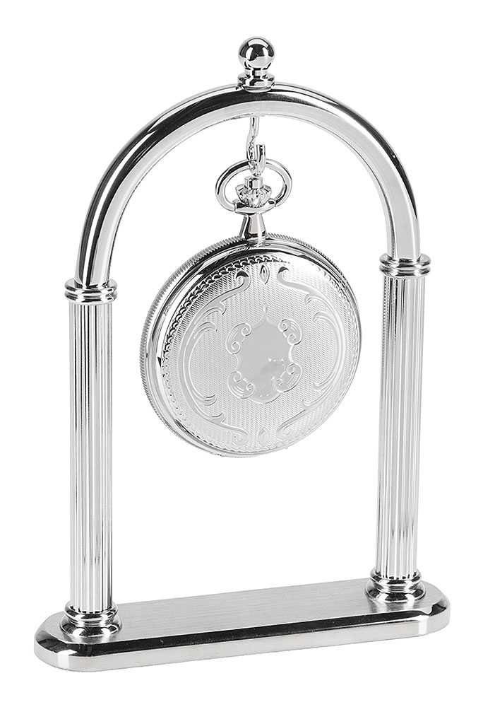 Hermann Jäckle Taschenuhr -Ständer S2 Taschenuhrständer für 1 Taschenuhr, verchromt