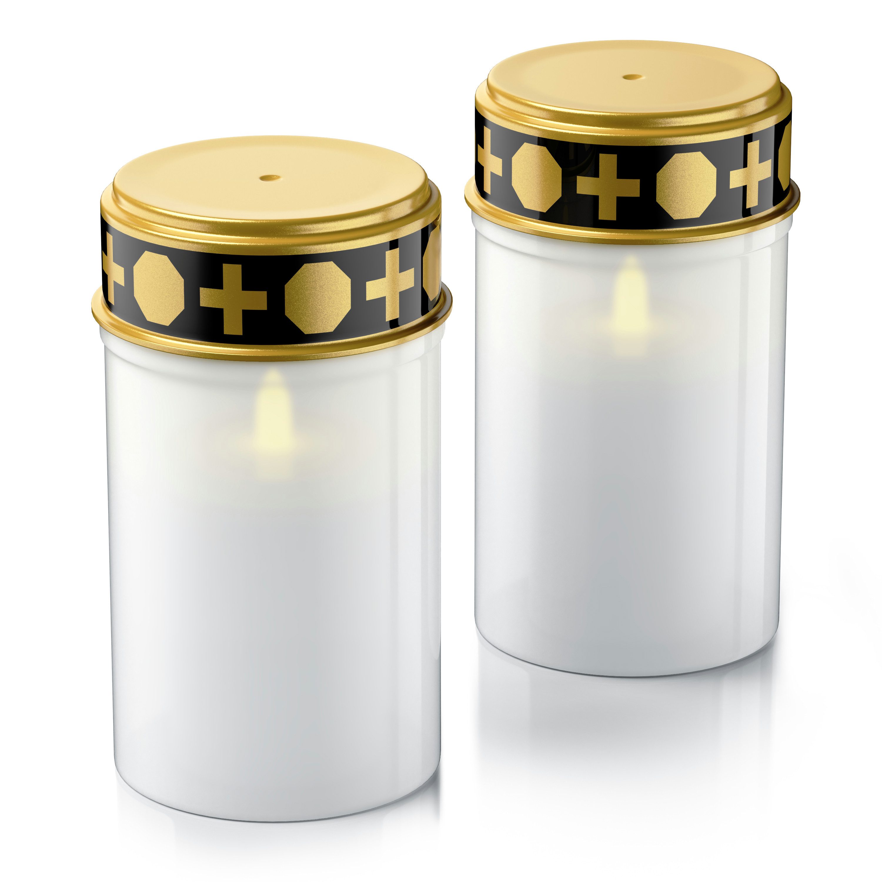 BEARWARE Grabkerze LED Grablicht, Batteriebetrieb, Friedhofskerze, wasserge günstig online kaufen