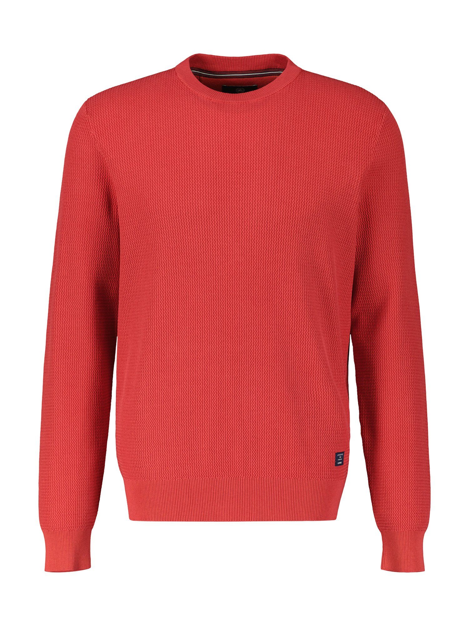 LERROS Strickpullover LERROS Strickpullover, O-Neck LAVA RED