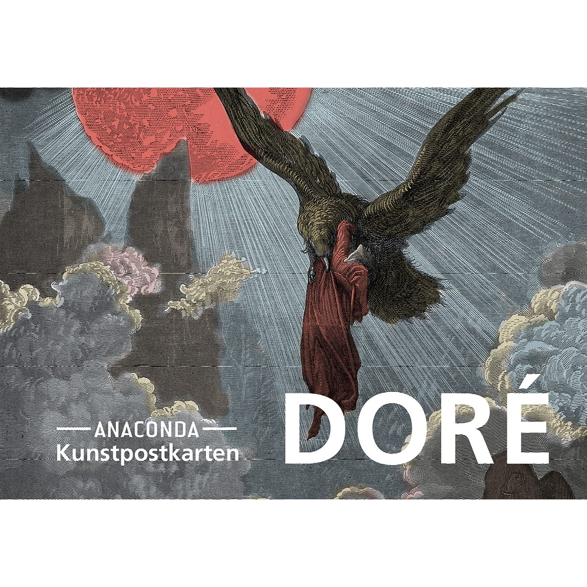 Anaconda Verlag Grußkarte Postkarten-Set Gustave Doré: 18 Kunstpostkarten aus hochwertigem Ka