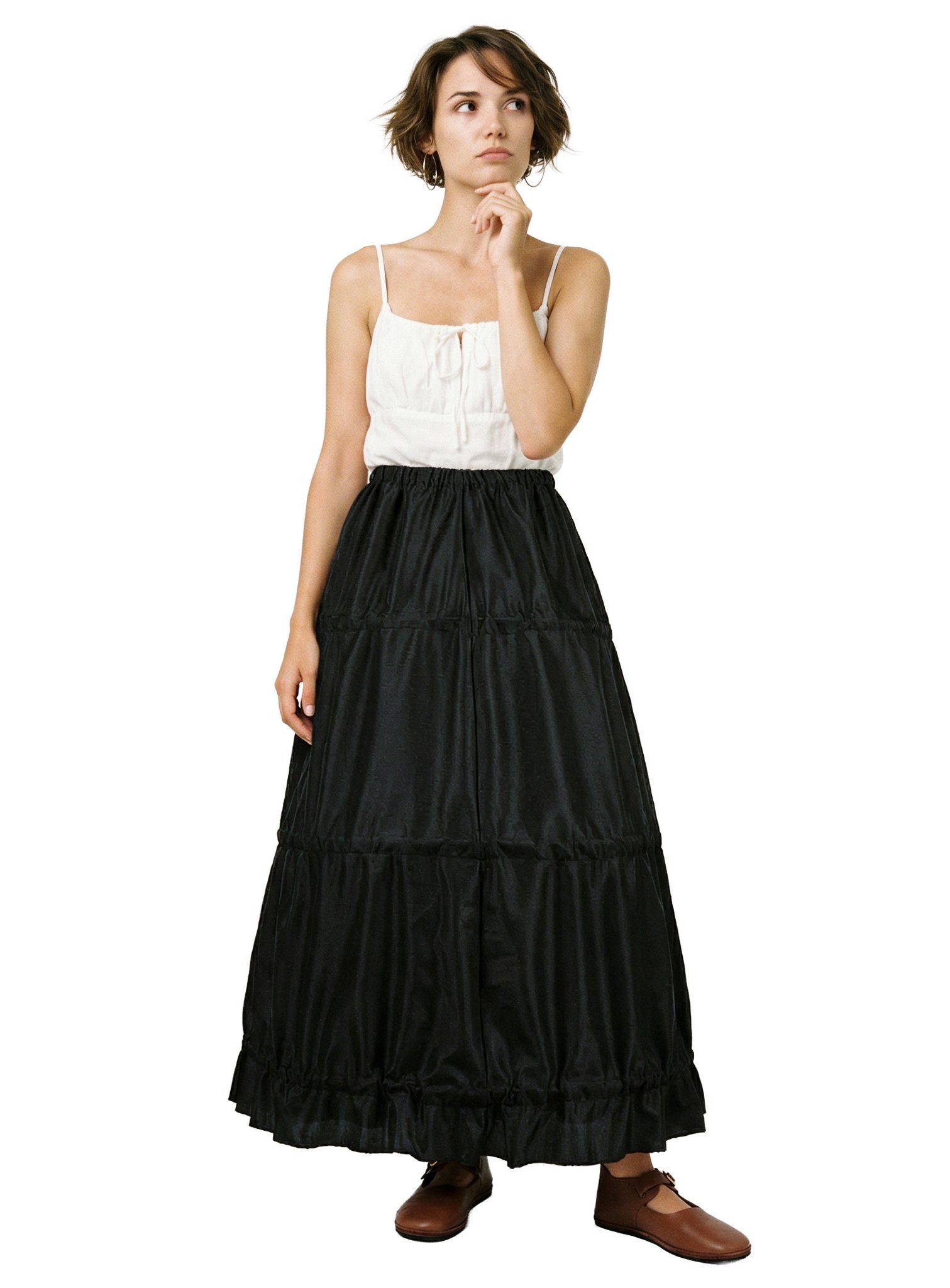 thetru Kostüm Krinoline schwarz - Faschingskostüm Rock Karneval, Der Unterr günstig online kaufen