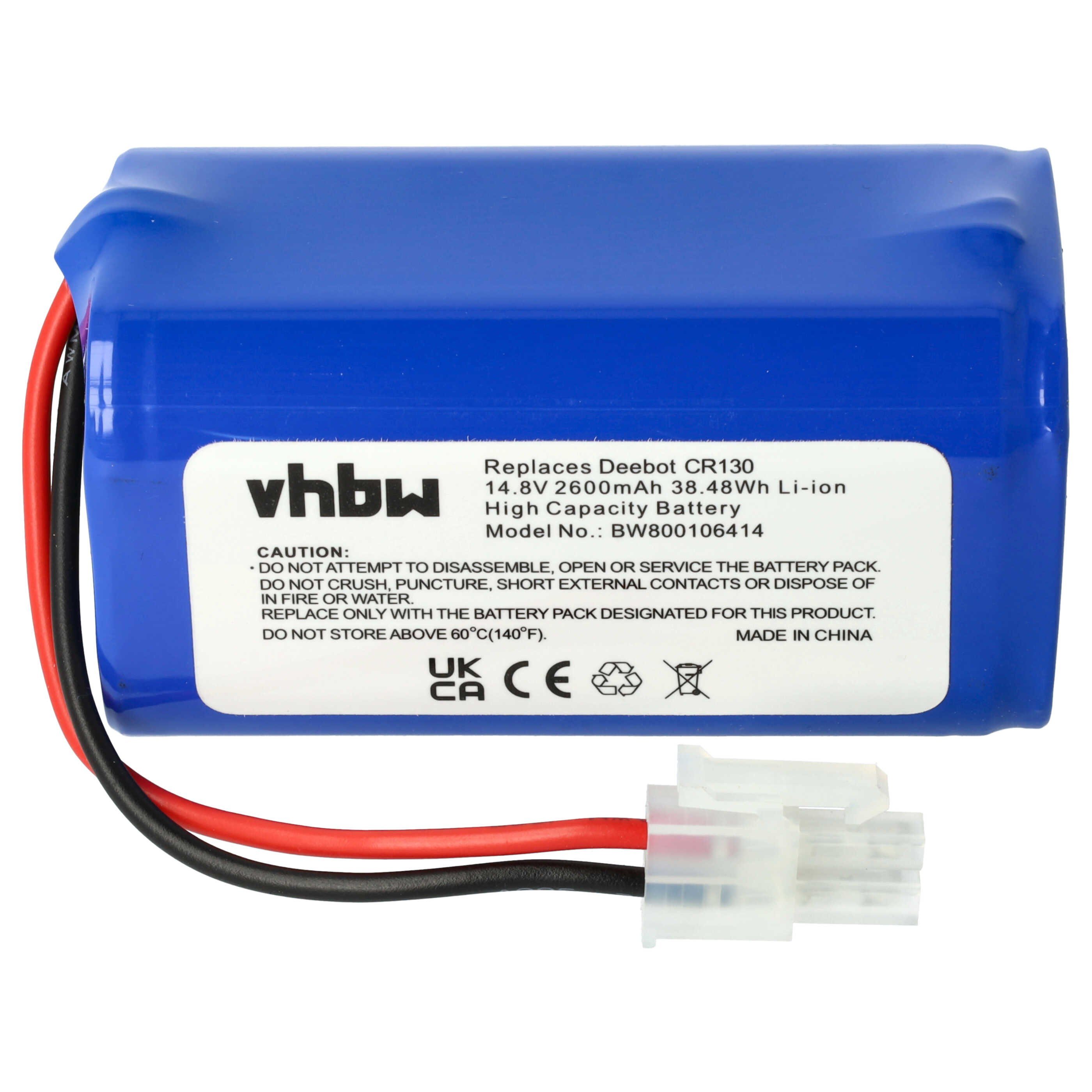 vhbw Akku Ersatz für Zaco 501929 für Staubsauger / Saugroboter (2600 mAh, Staubsauger-Akku Akku Li-Ion 2600 mAh (14,8 V, 1 St), Leistungsfähiger Austausch-Akku für Ihren Saugroboter