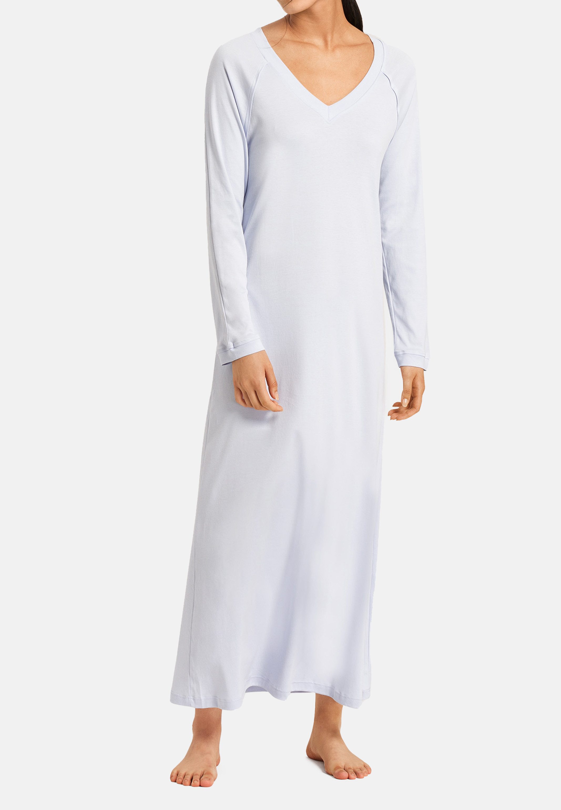Hanro Nachthemd Pure Essence (1-tlg) Nachthemd Langarm - Baumwolle