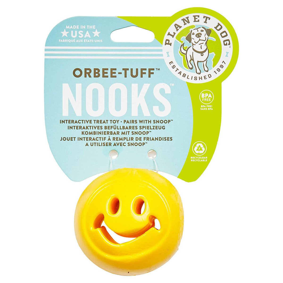 Tierball Orbee-Tuff Nook Happiness gelb