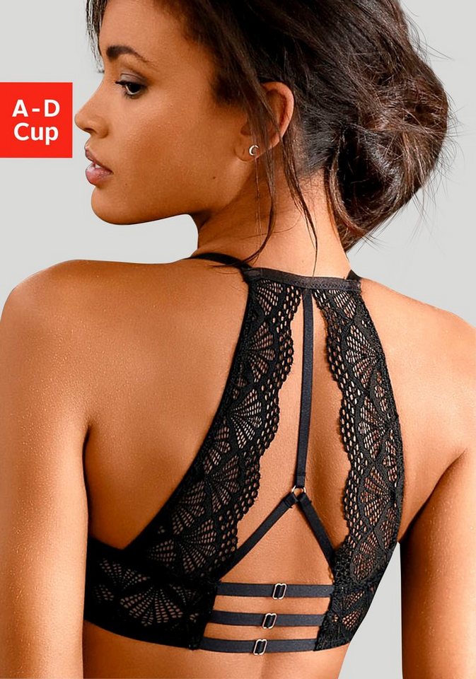 LASCANA Push-up-BH Sienna mit dekorativem Spitzenrücken, sexy Dessous